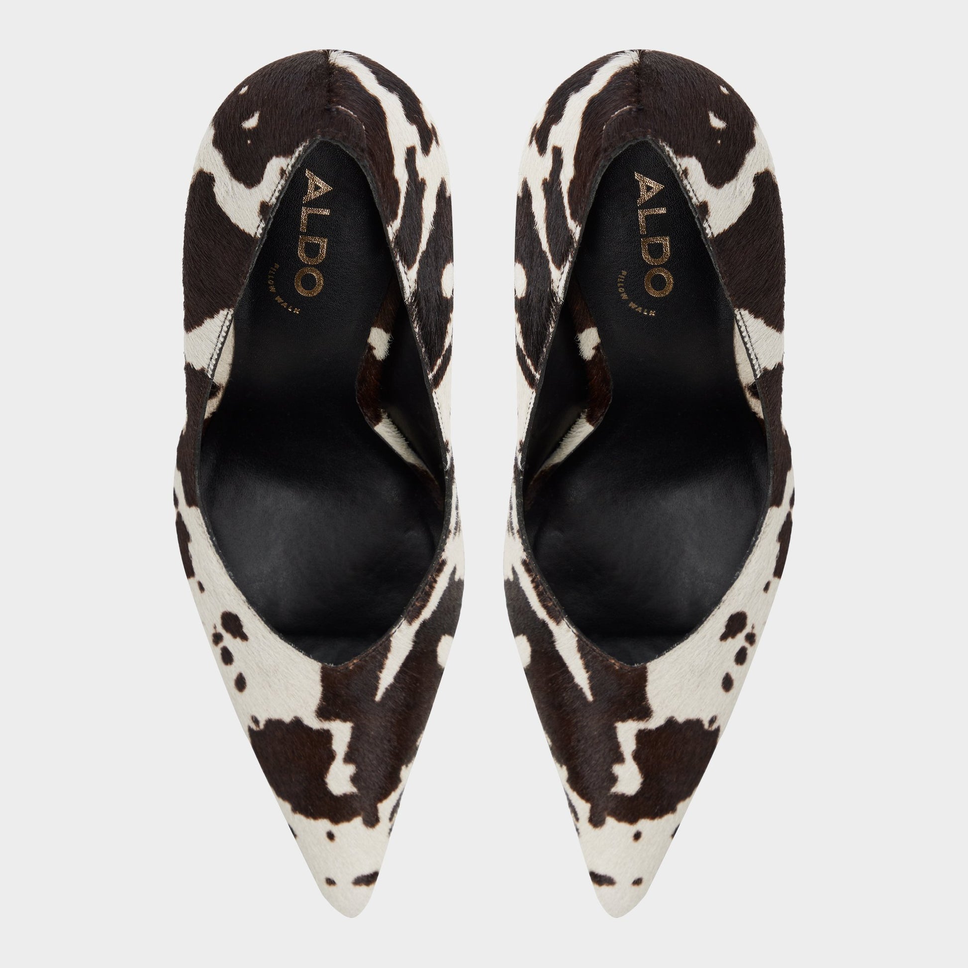 Top-down view of the Open brown Emelie Pump