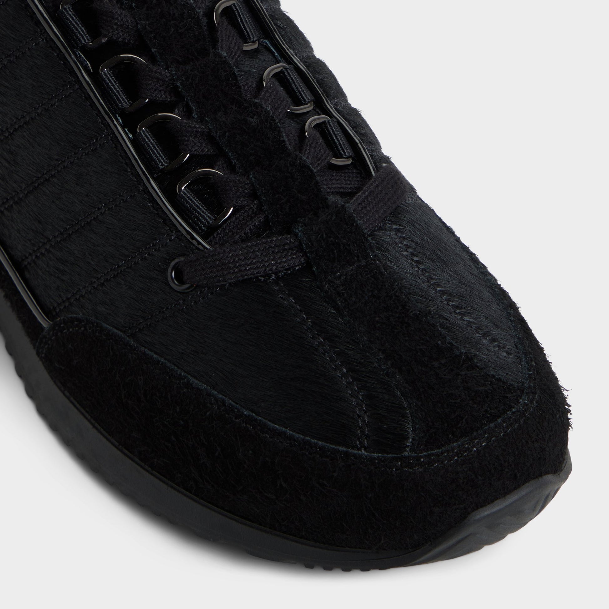 Close-up of the Black Rocko Oxford shoe