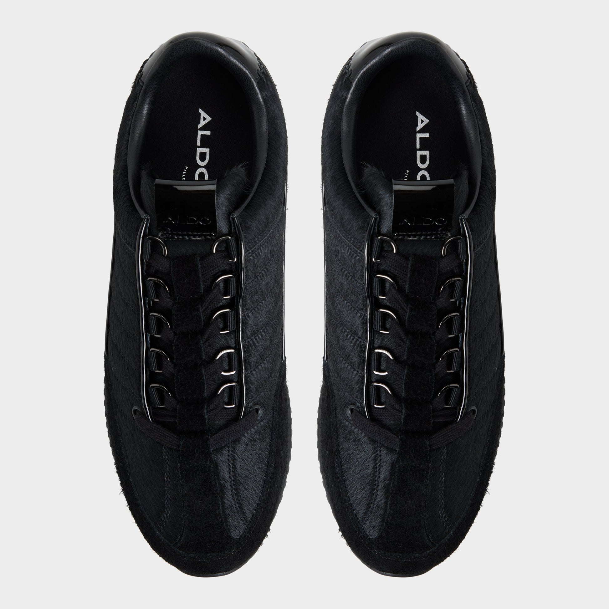 Top-down view of the Black Rocko Oxford shoe
