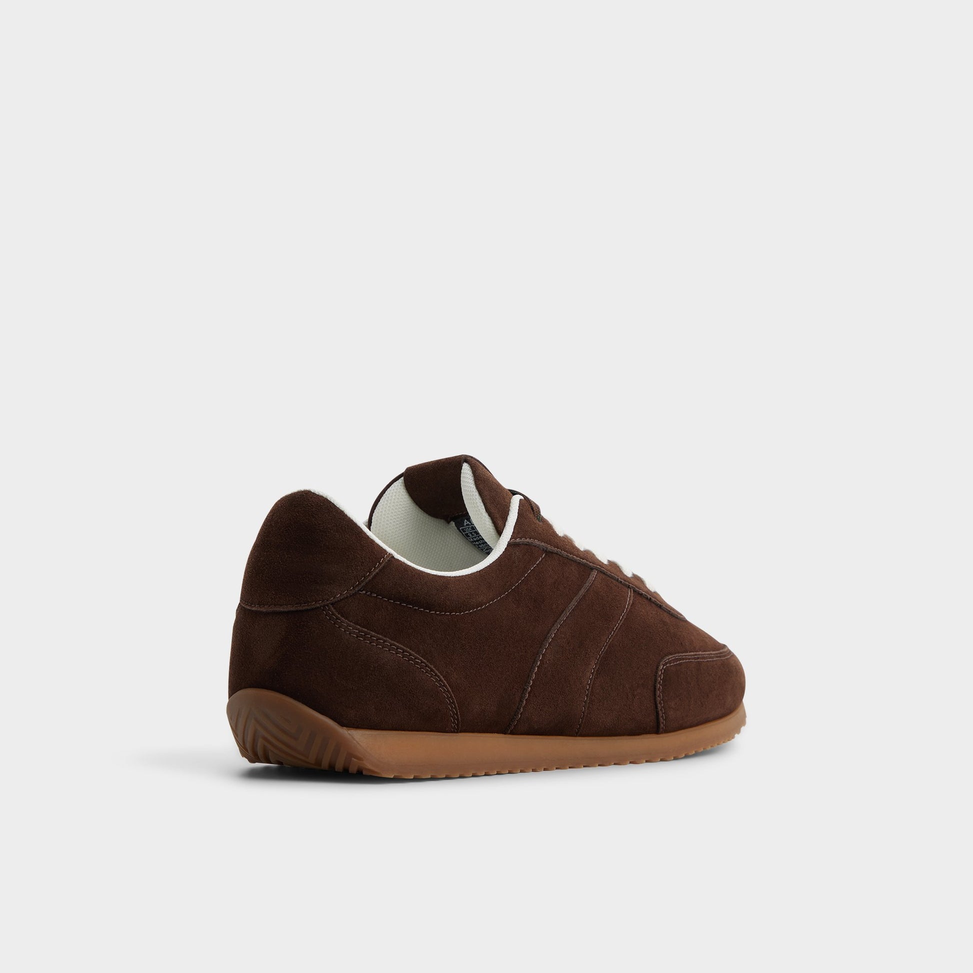 Three-quarter angle of Dark brown Nathaniell Low top sneaker's back side