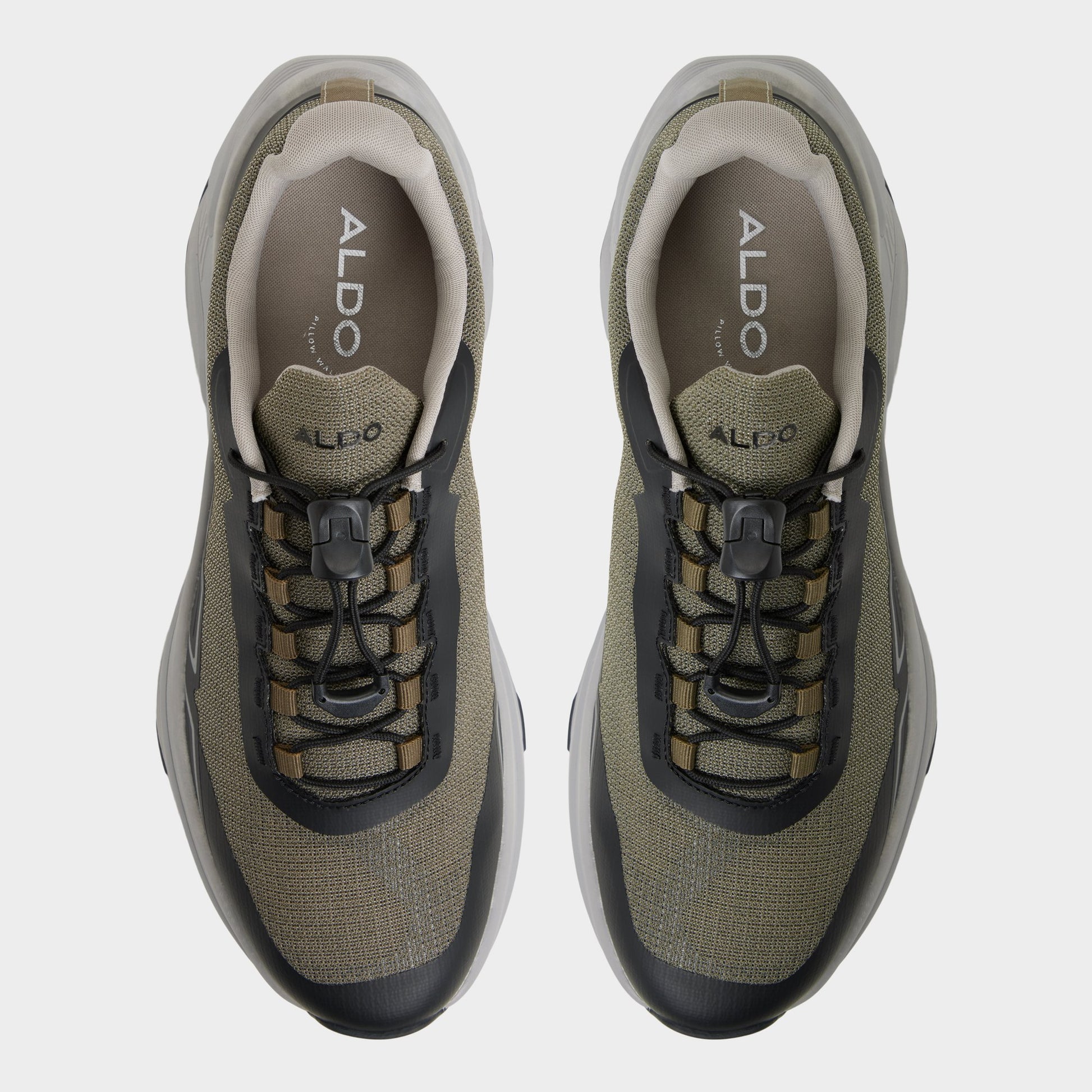 Top-down view of the Olive Franki Low top sneaker