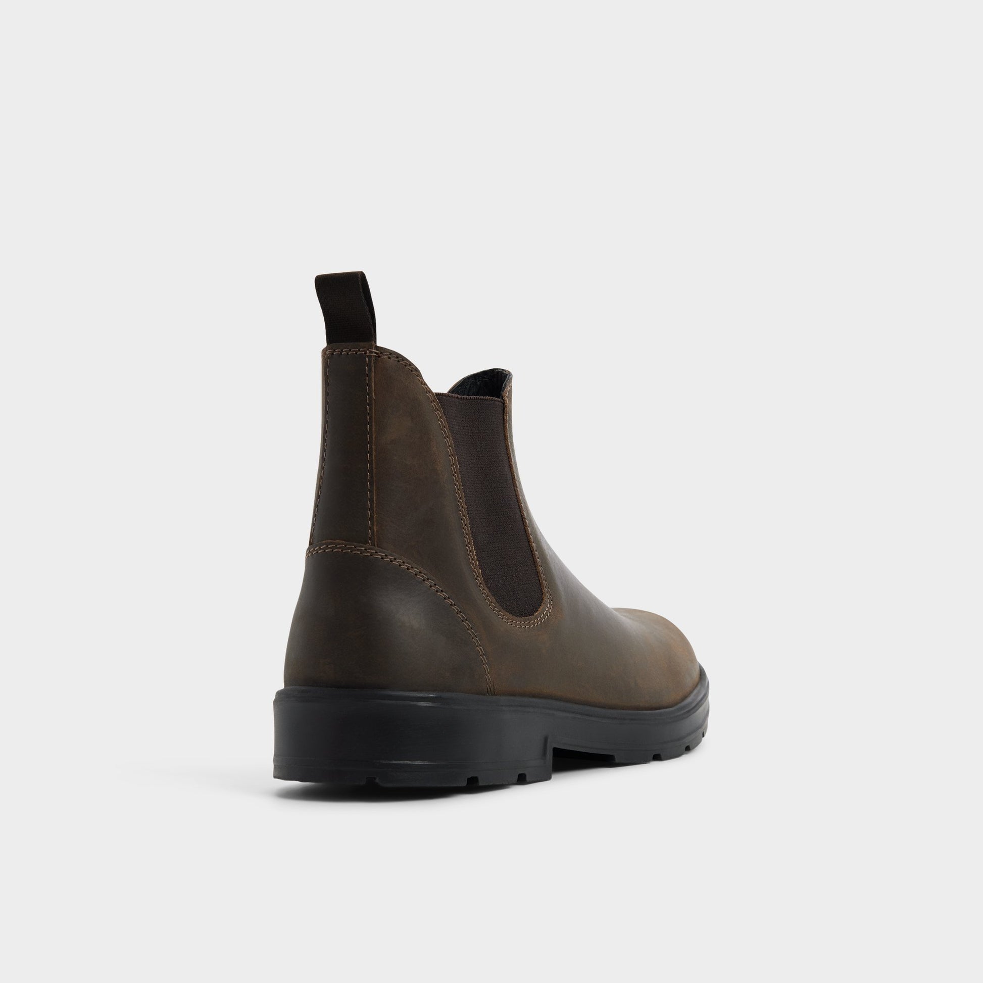 Three-quarter angle of Brown Jarvis Ankle boot's back side