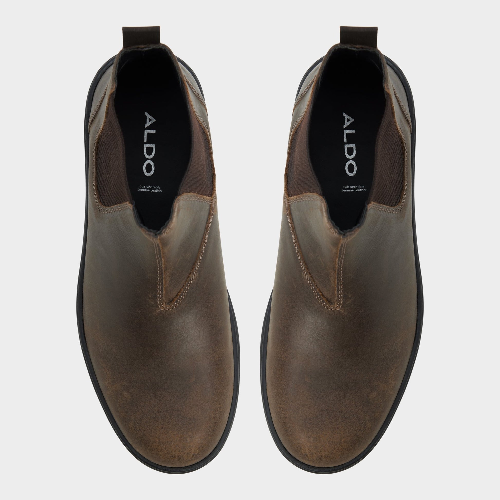 Top-down view of the Brown Jarvis Ankle boot