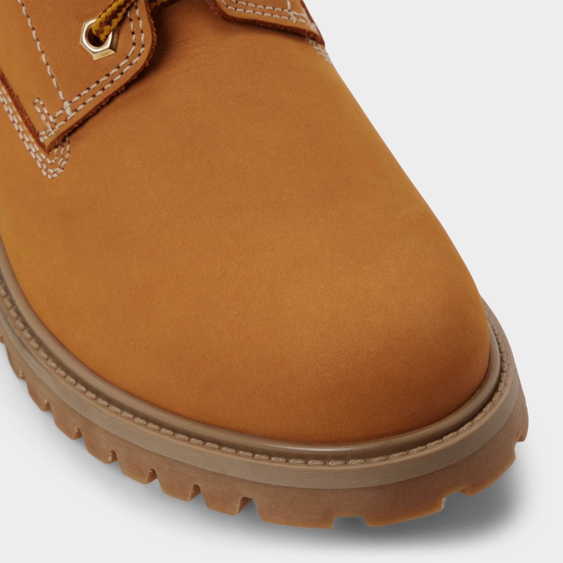 Close-up of the Wheat Tavares Lace-up boot