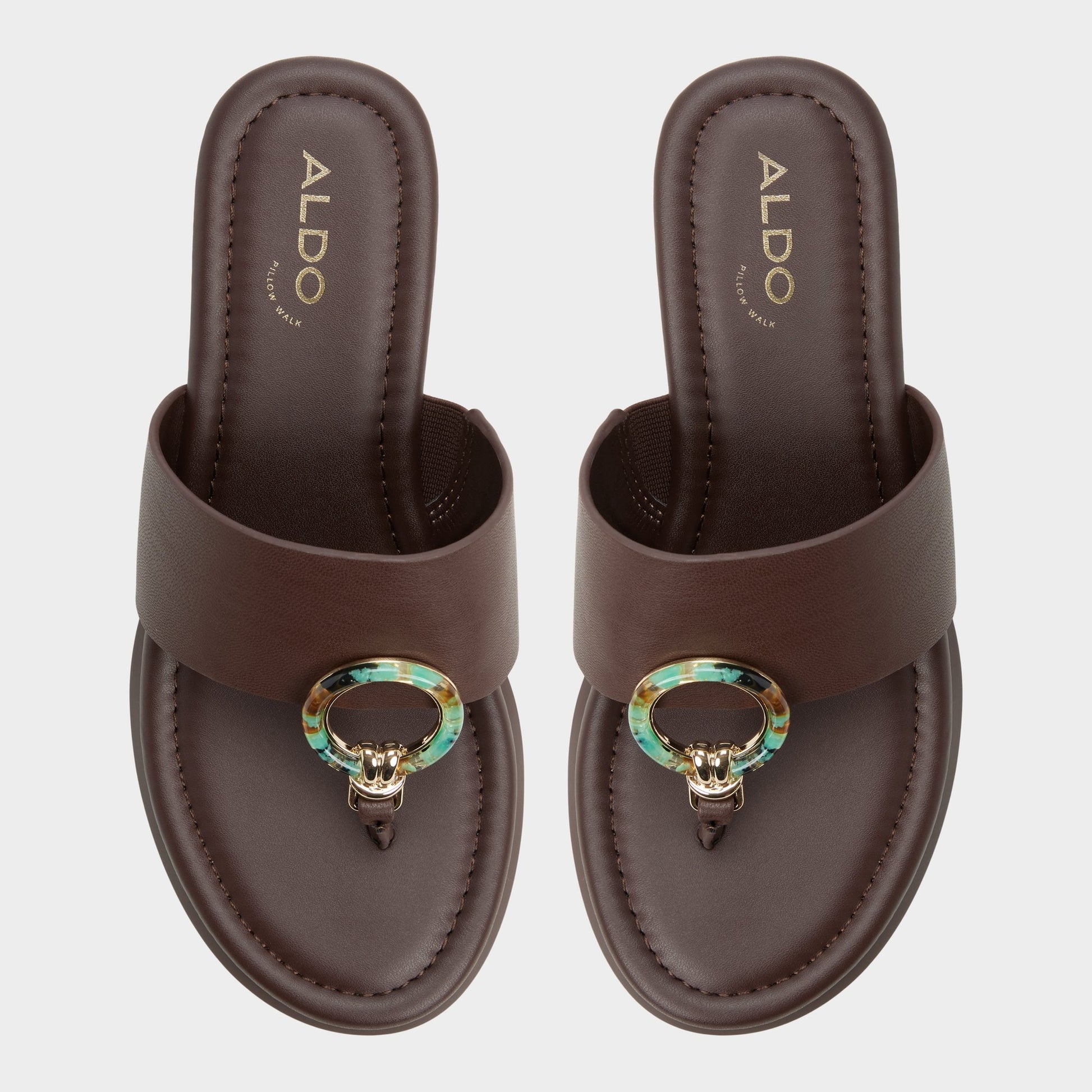 Top-down view of the Dark brown Friegan