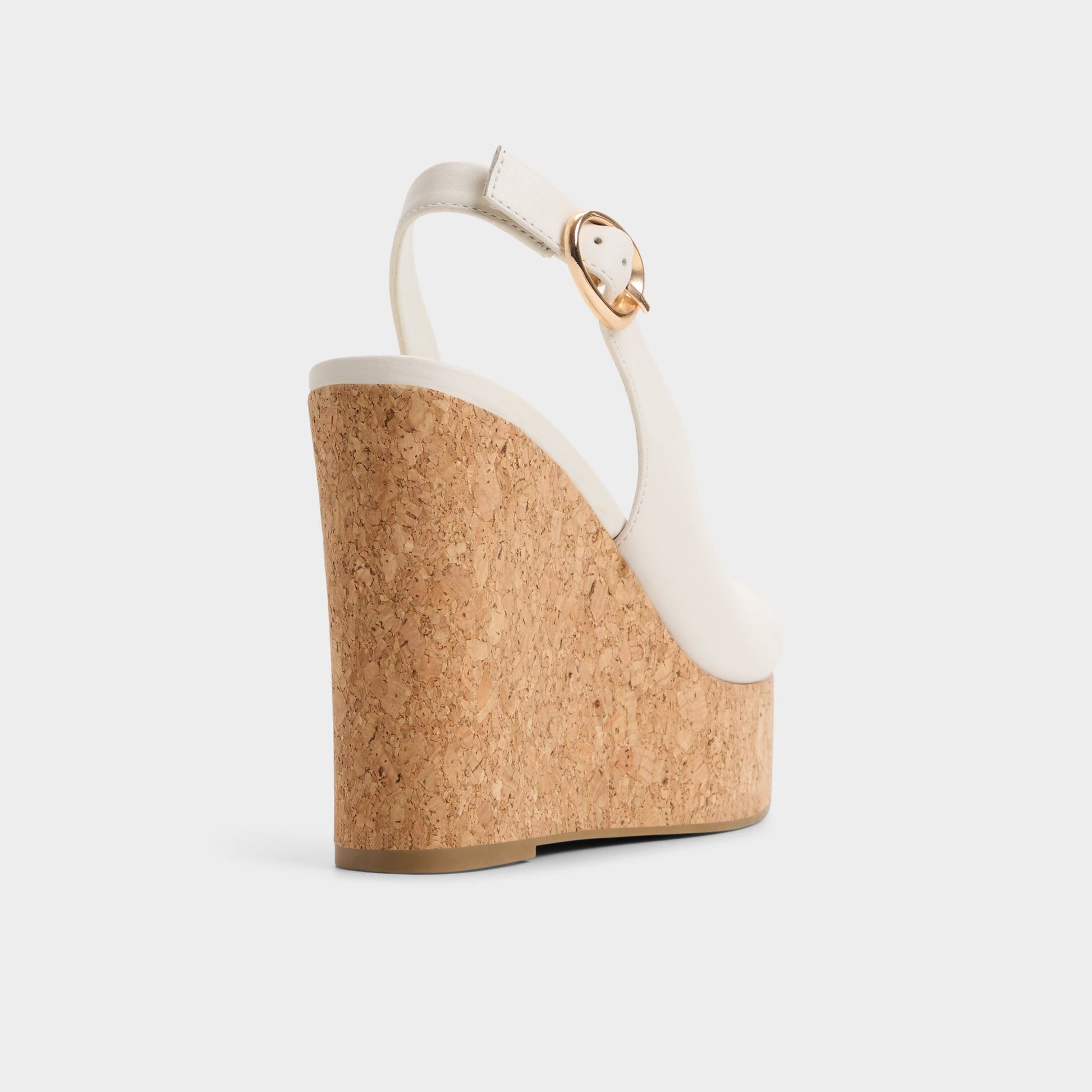 Three-quarter angle of White/bone Tatianah 's back side