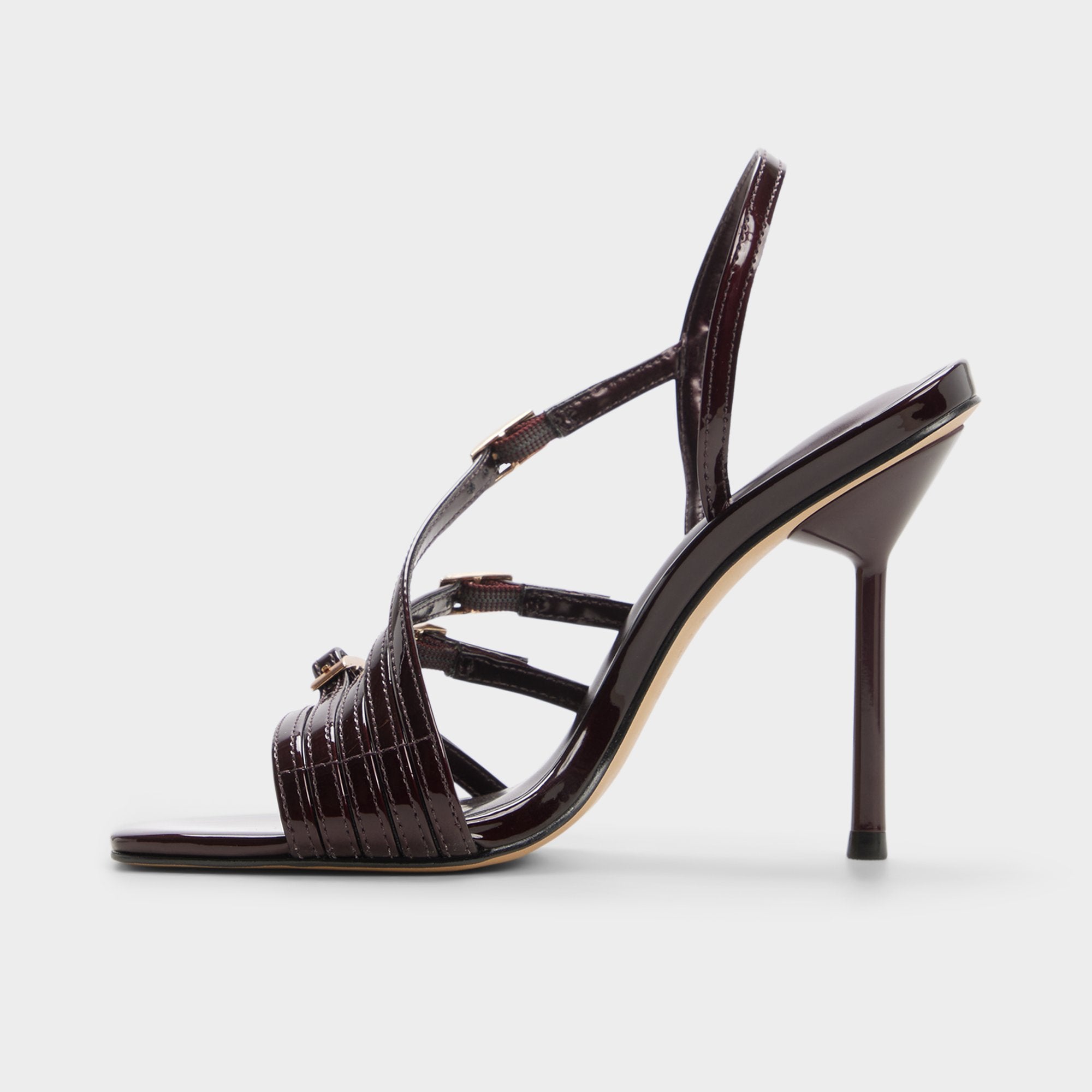 Xara – Women Dark brown Strappy heeled sandal - ALDO