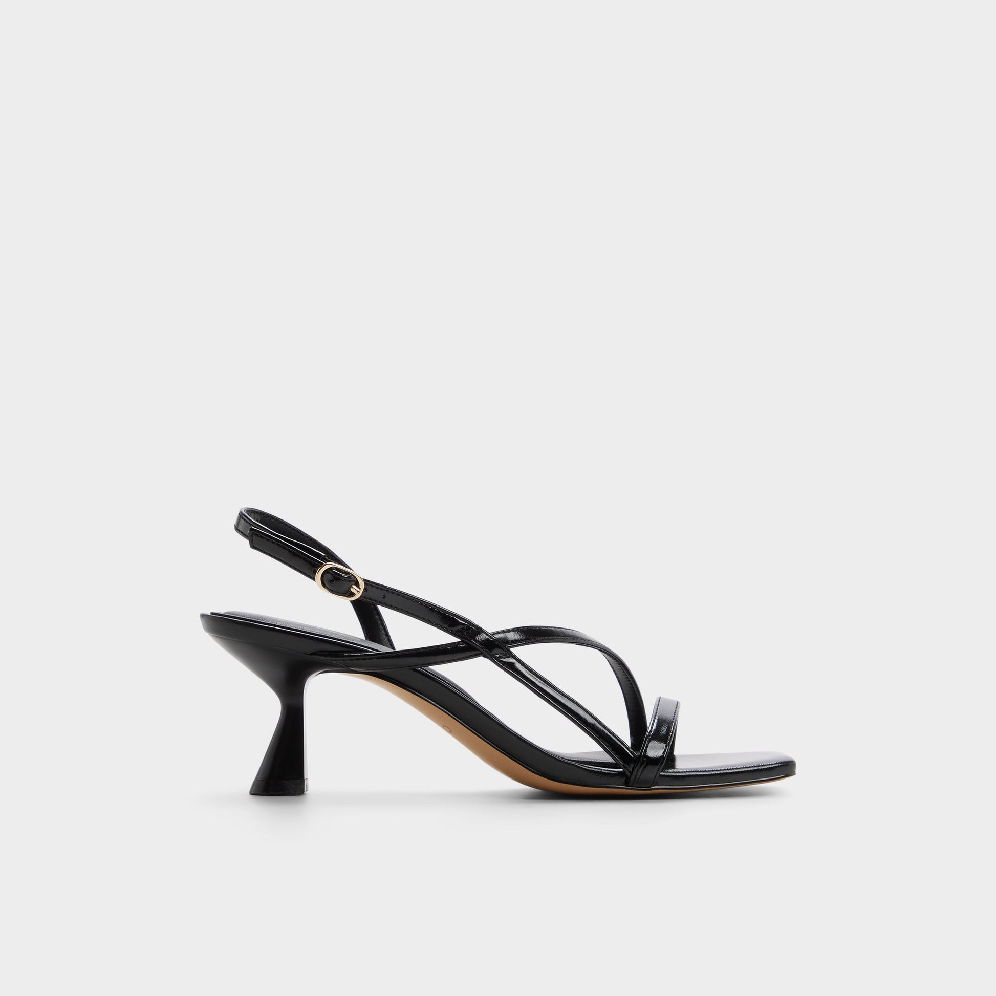 Main View of Black Nastazia Strappy heeled sandal for Womens