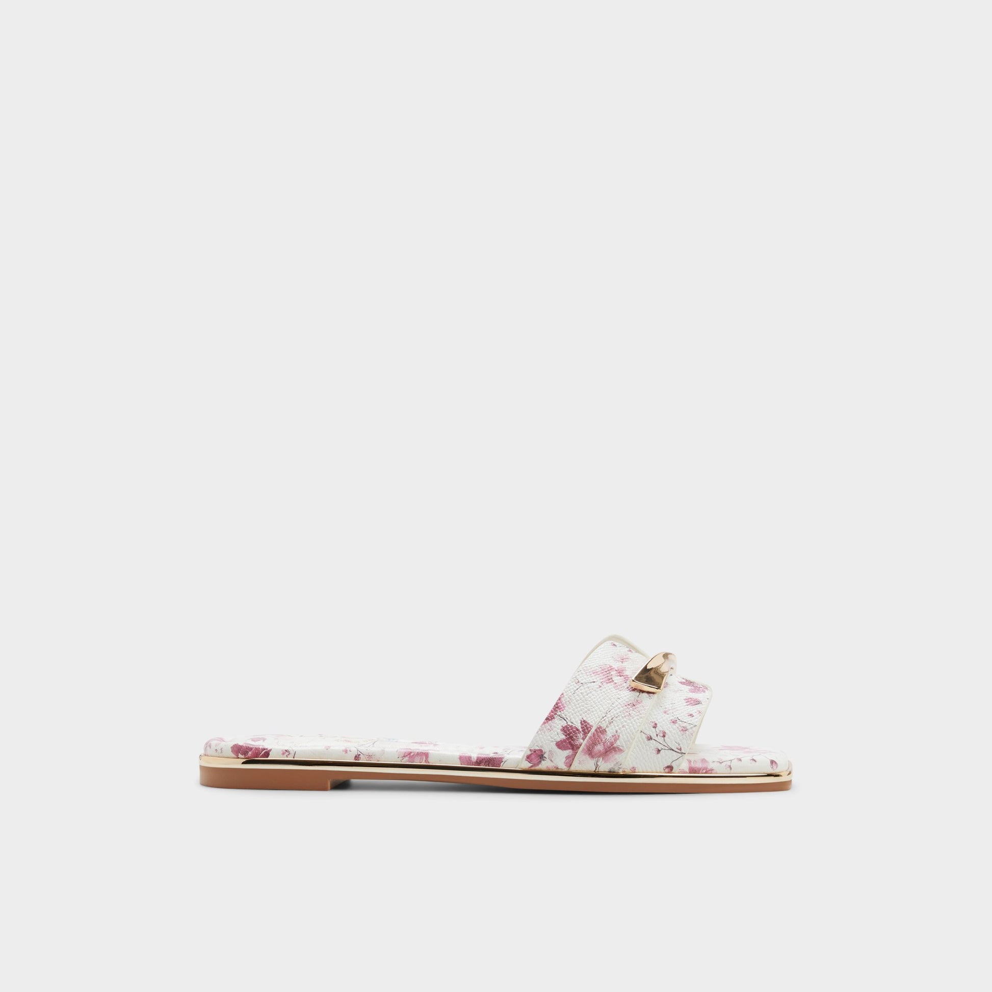 Main View of White combo Darlina Slide sandal for Womens