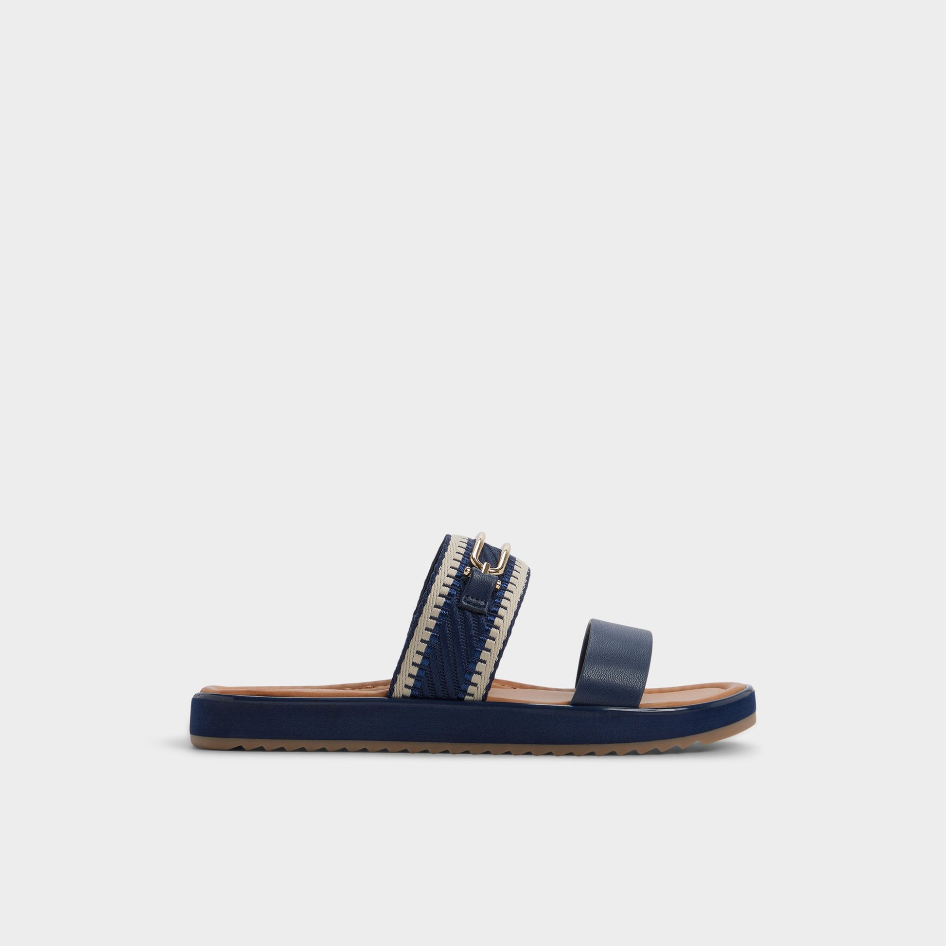 Main View of Navy Lagoon Slide sandal for Womens