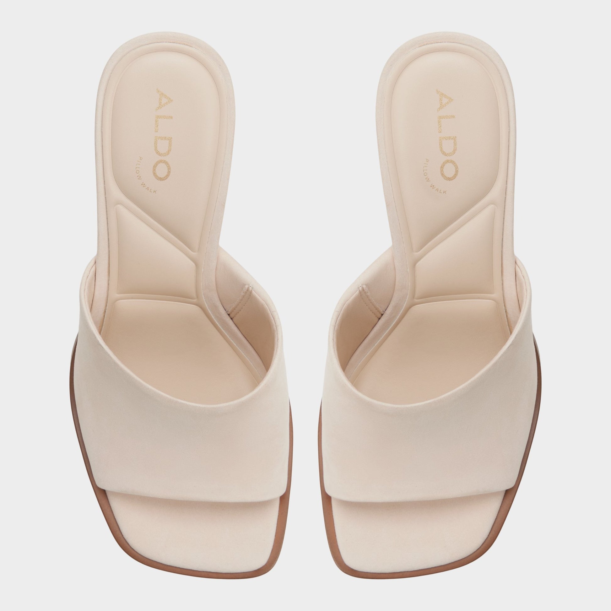 Top-down view of the Other beige Re-sophia Heeled mule