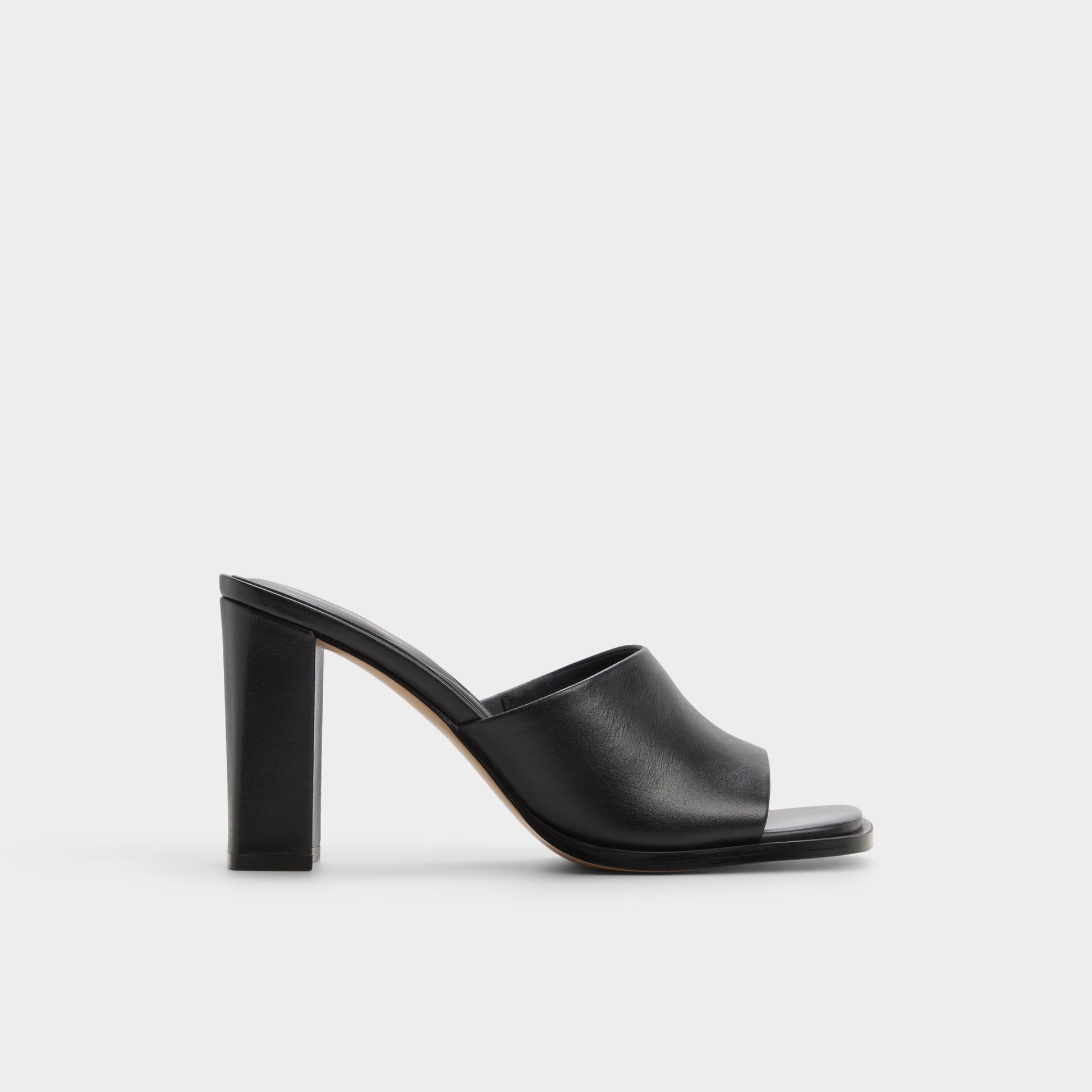 Main View of Black Re-sophia Heeled mule for Womens