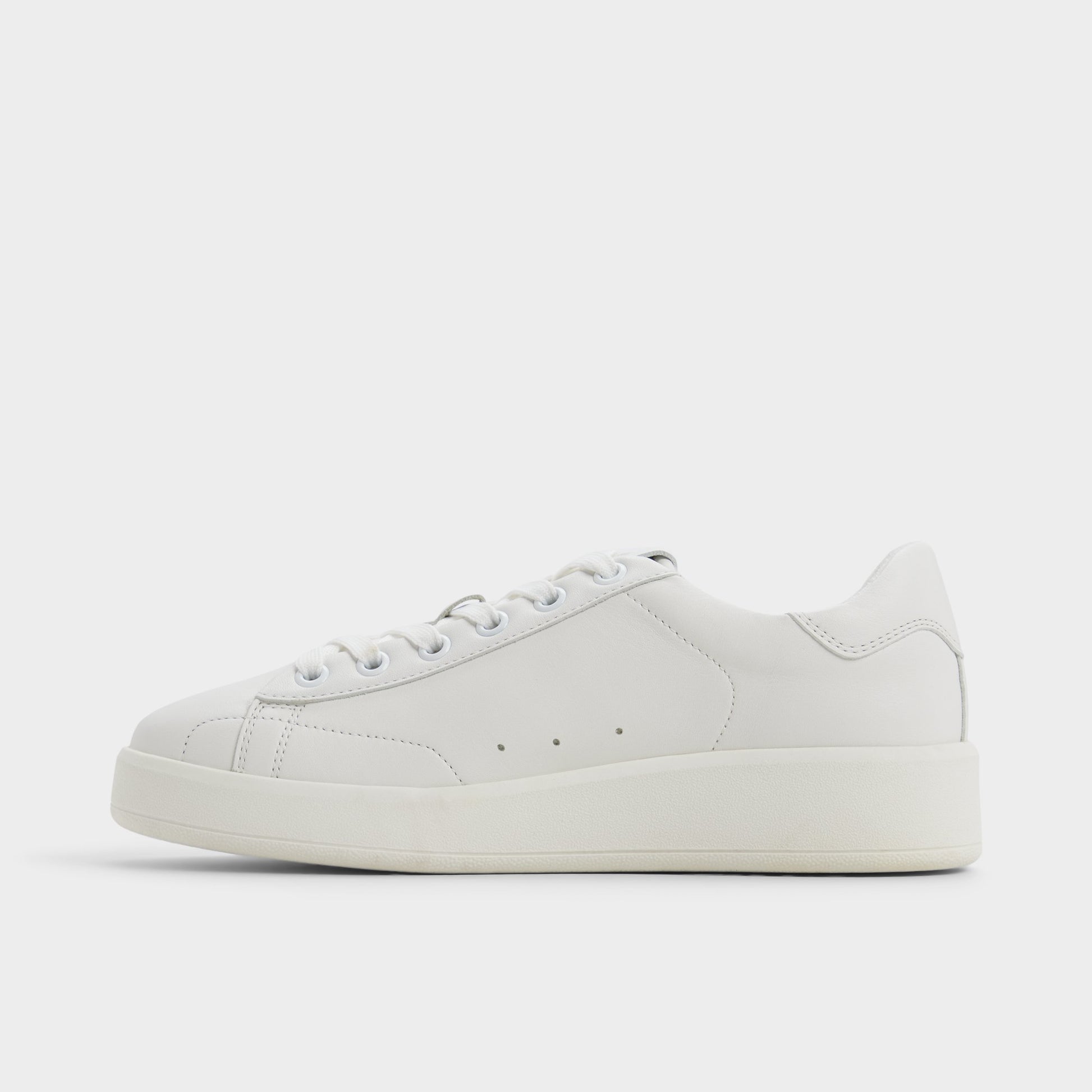 Side view of White Adrei Sneaker