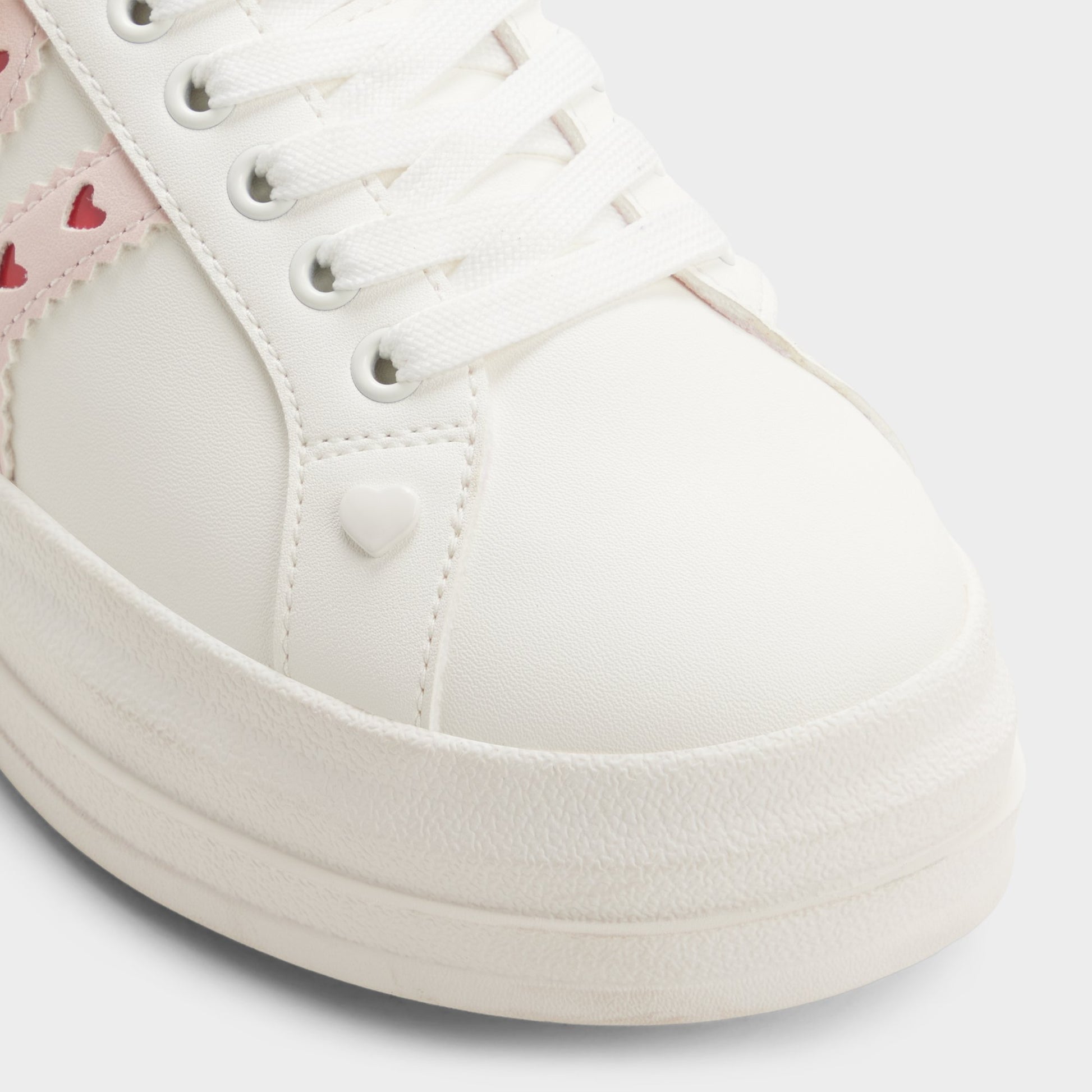 Close-up of the White Adores Sneaker