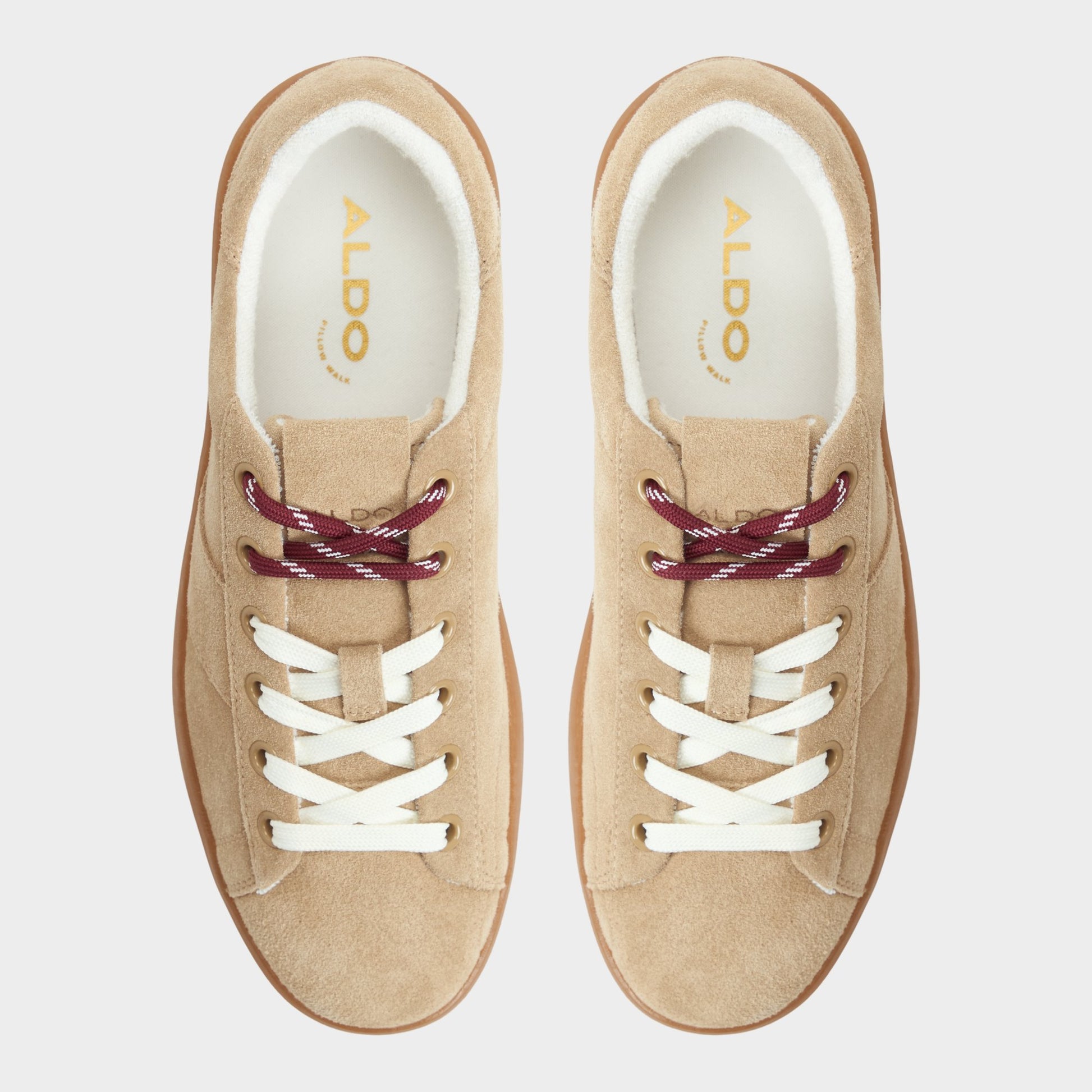 Vue de dessus de la Beige Adrei Sneaker