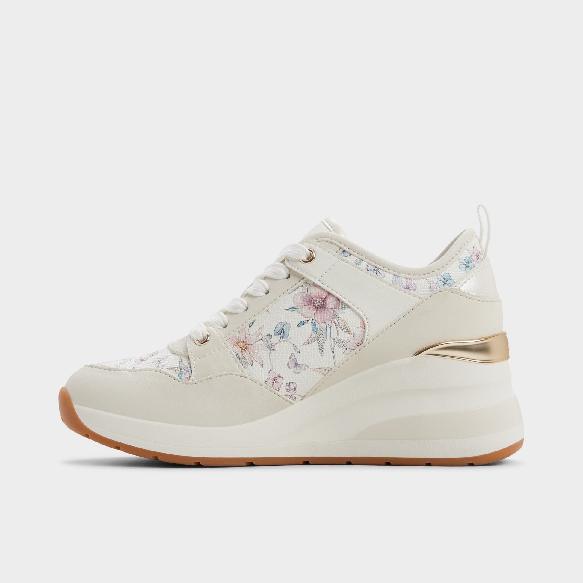 Side view of Multicolor Ducie Wedge sneaker