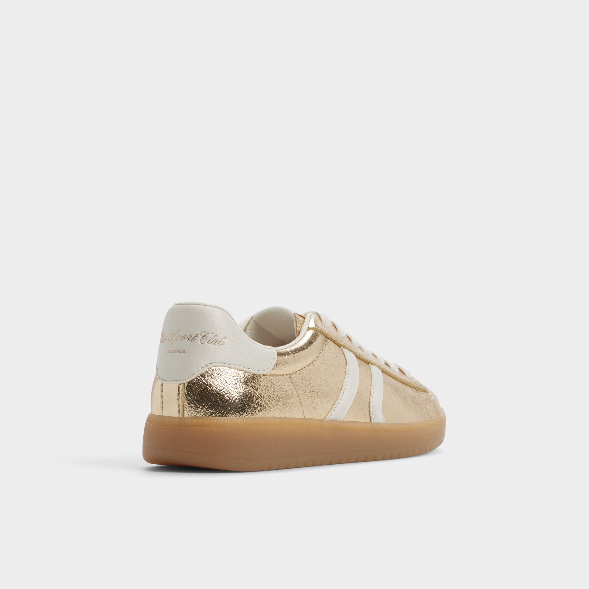 Three-quarter angle of Gold Chicsneaker2 's back side