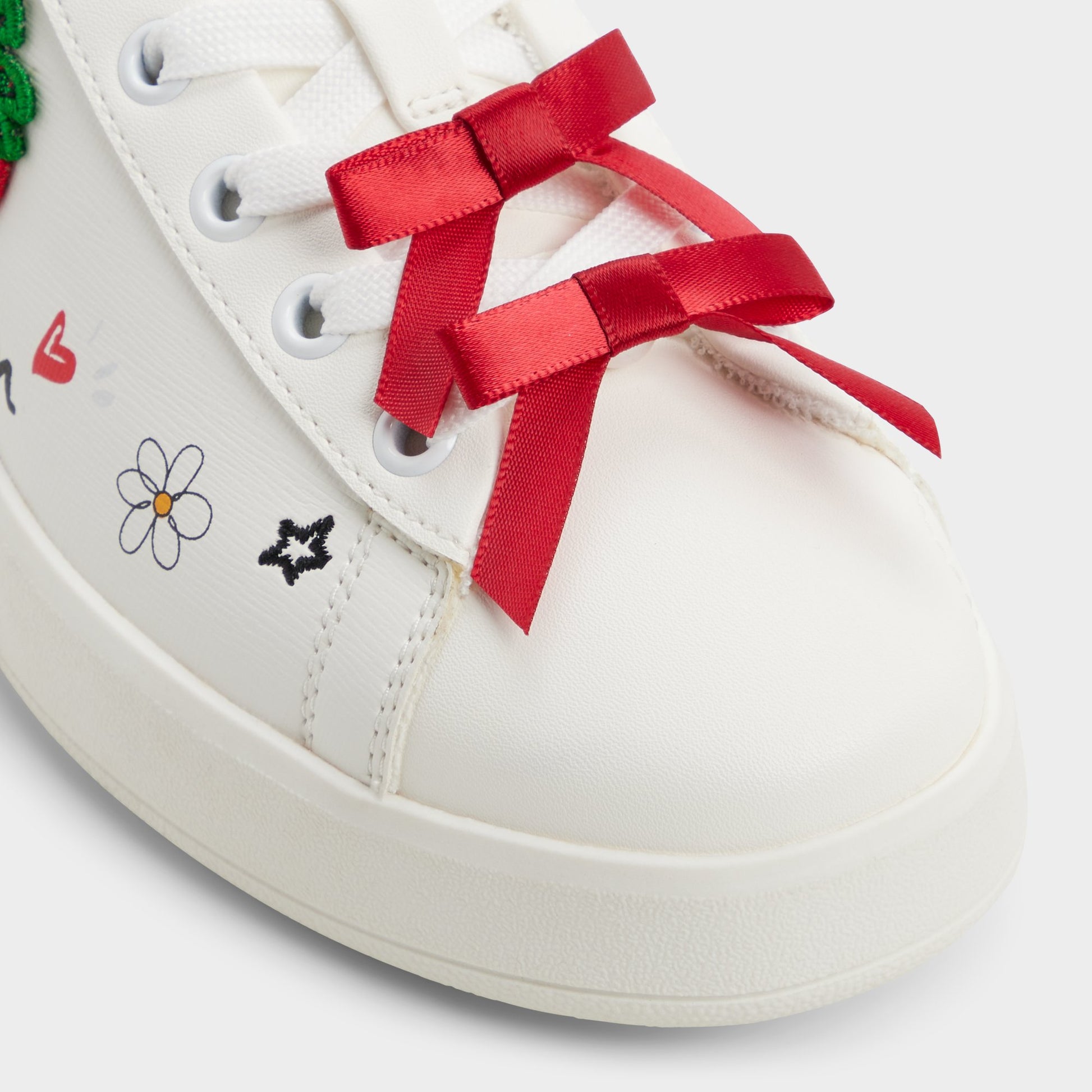 Close-up of the White Lovesneaker Sneaker