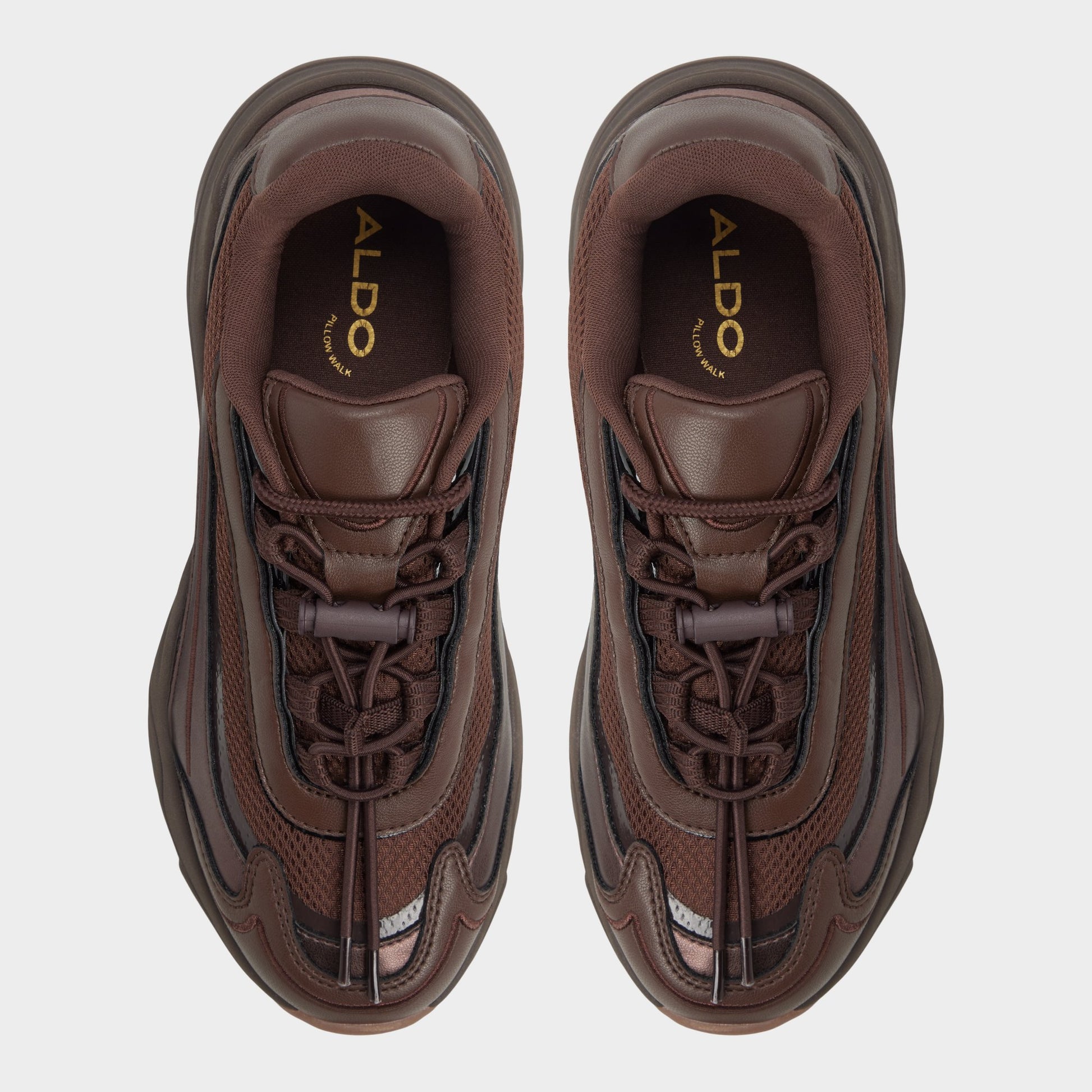 Top-down view of the Dark brown Kitri Sneaker