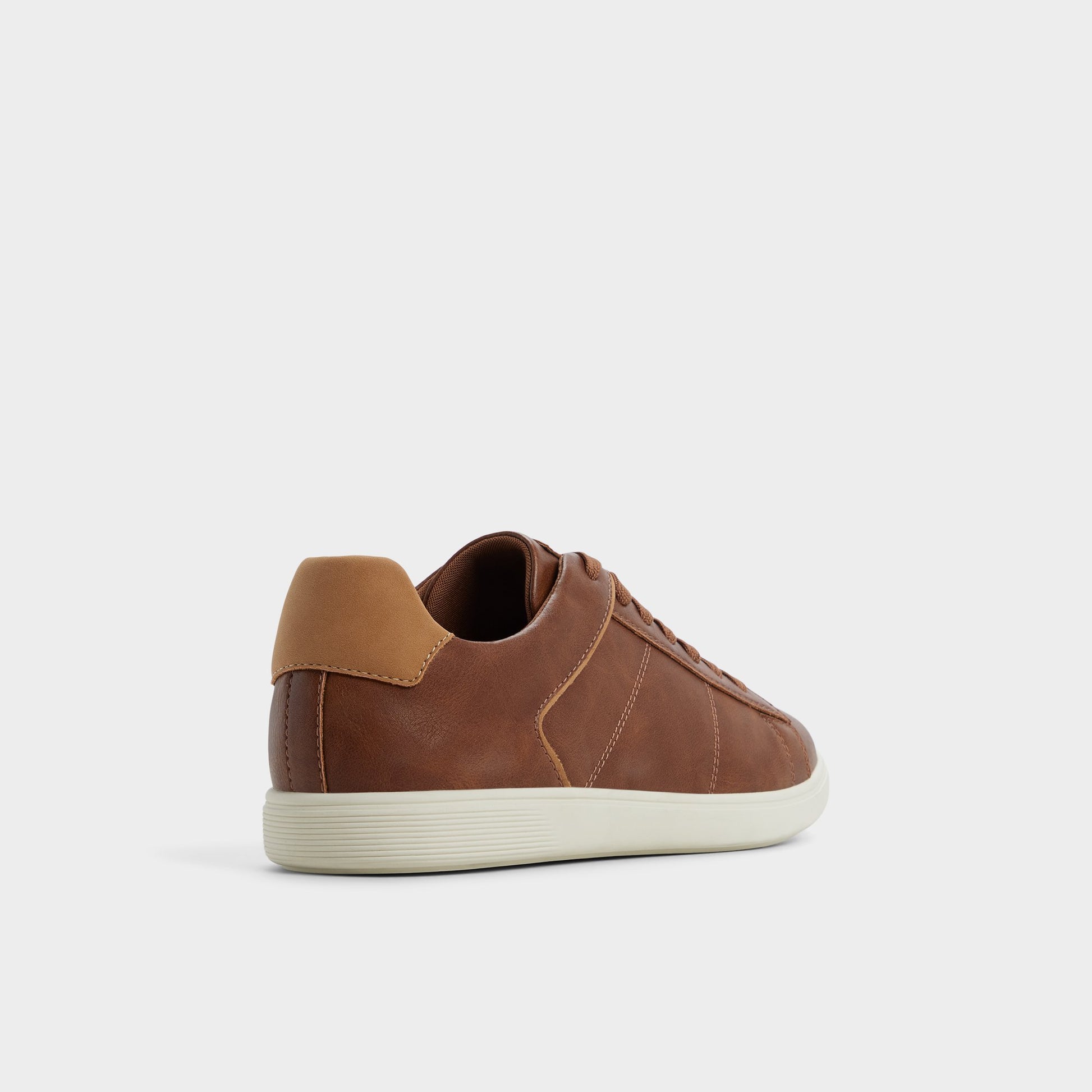 Three-quarter angle of Cognac Ovie Low top sneaker's back side