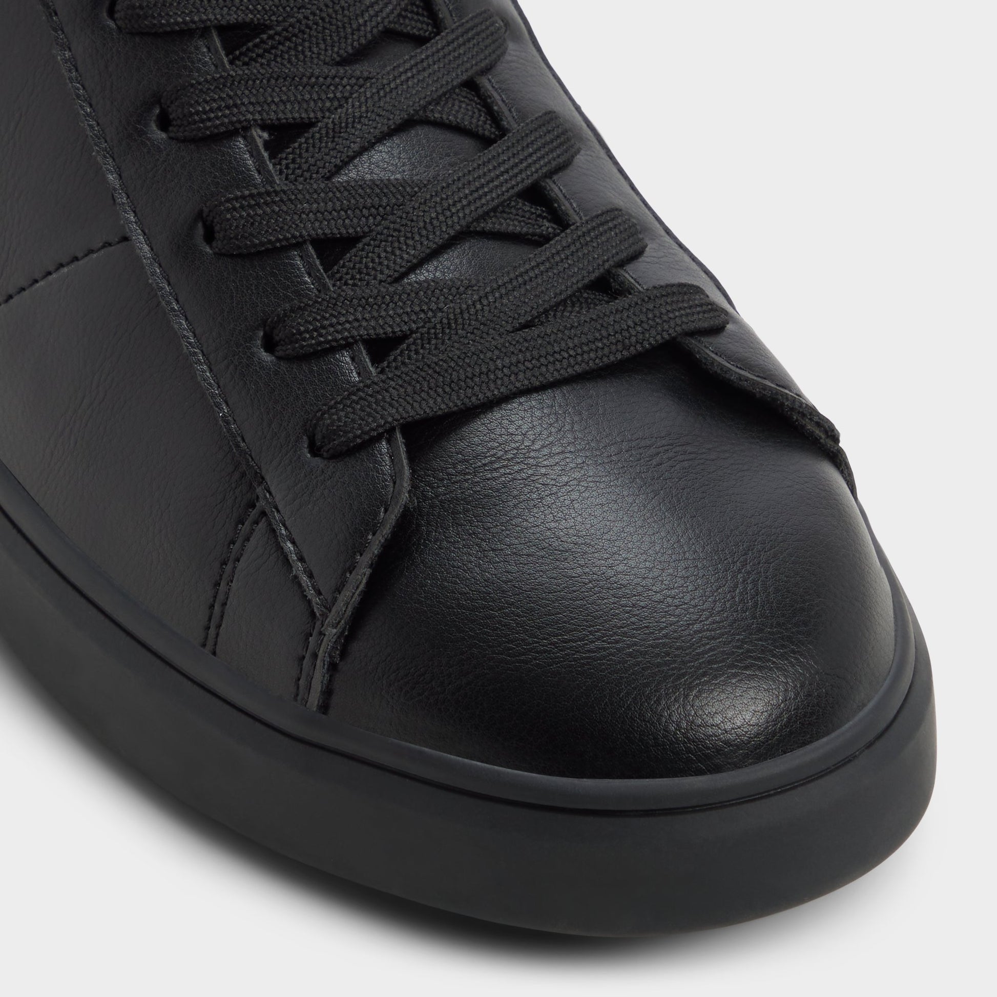Close-up of the Black Toby High top sneaker
