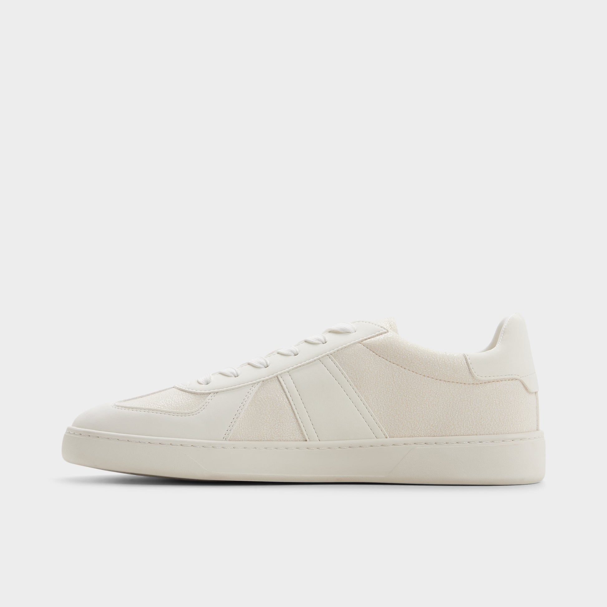 Side view of White Nikolas Low top sneaker