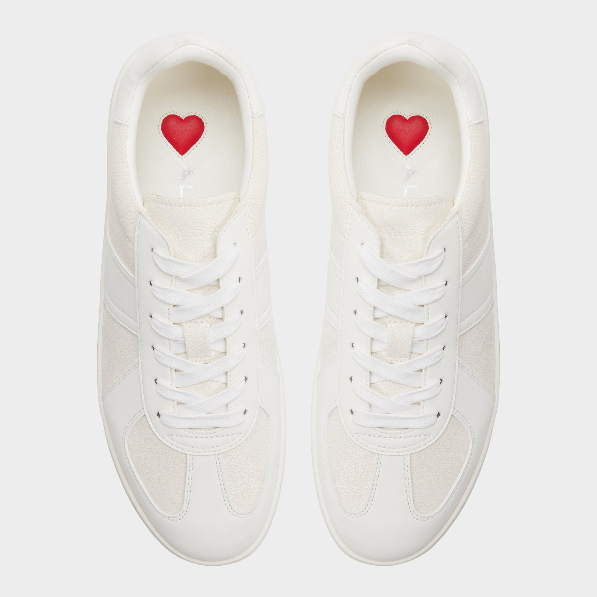 Top-down view of the White Nikolas Low top sneaker