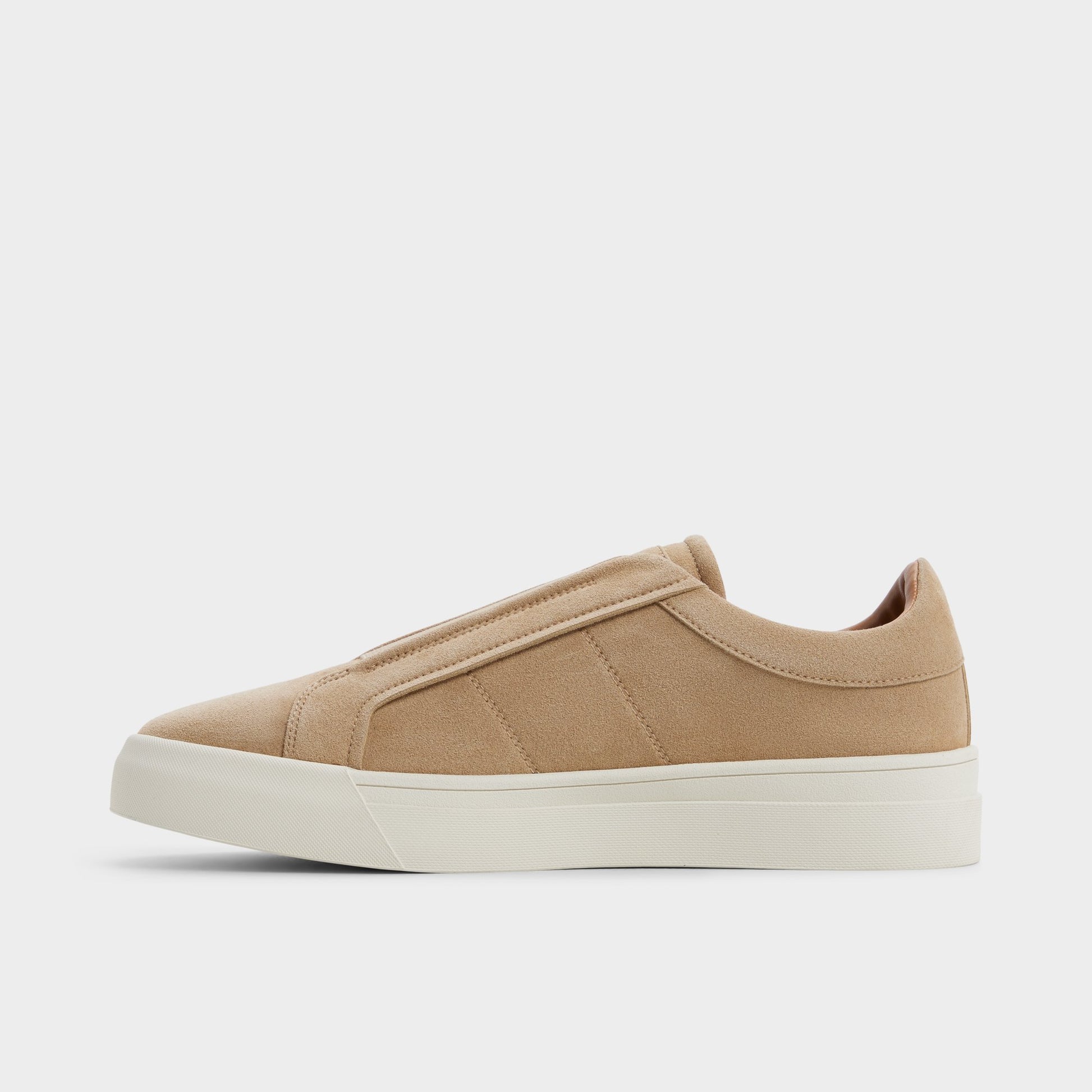 Vue latérale de Beige Auren Sneaker sans lacets