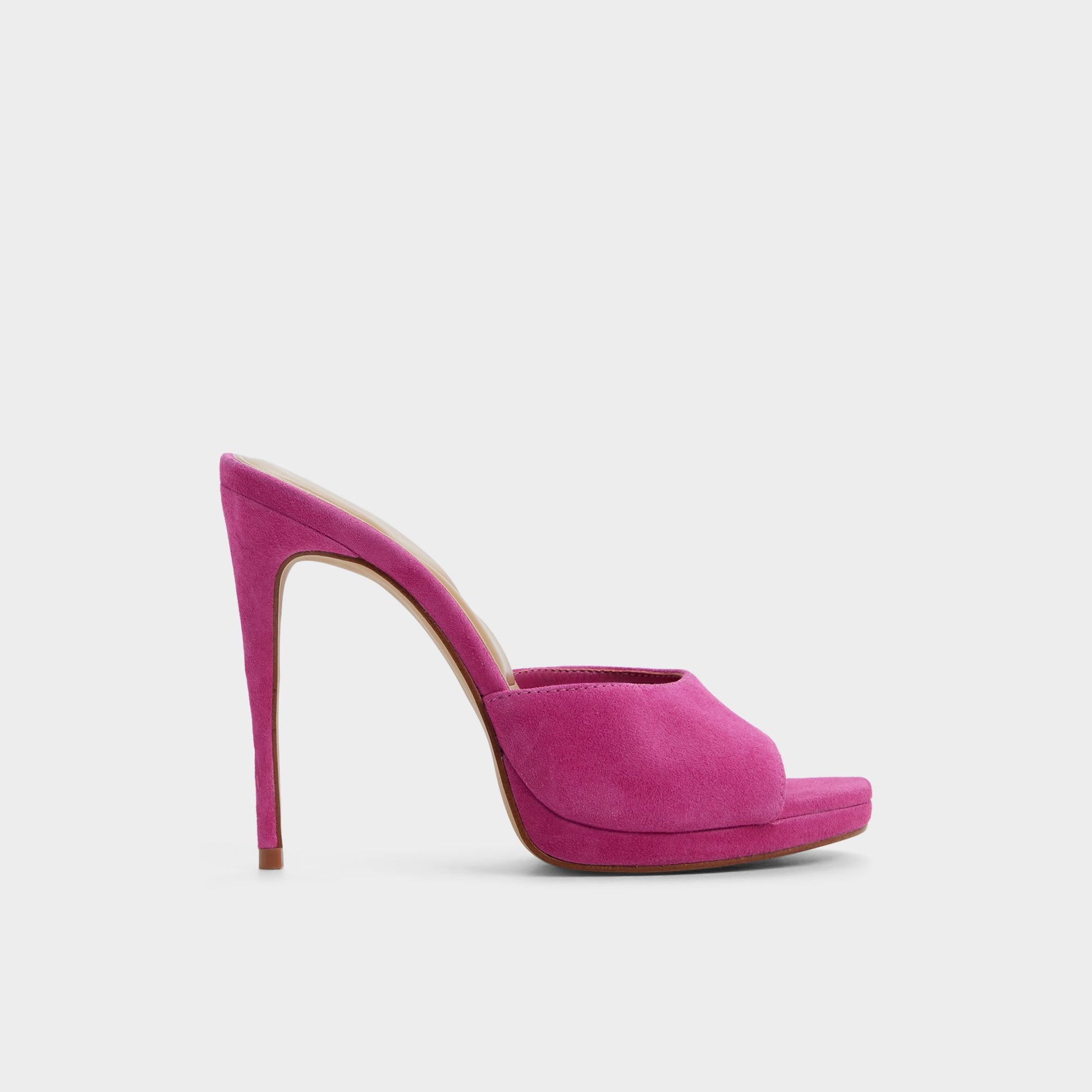 Main View of Dark pink Rivieraa Heeled mule for Womens