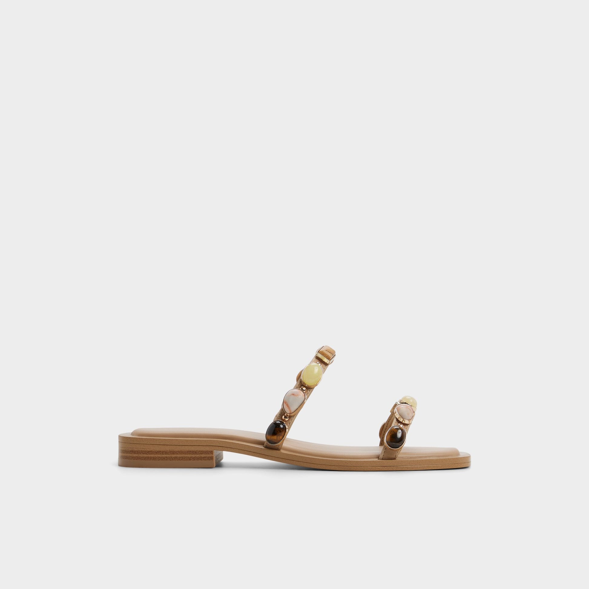 Main View of Medium beige Sapphira Slide sandal for Womens