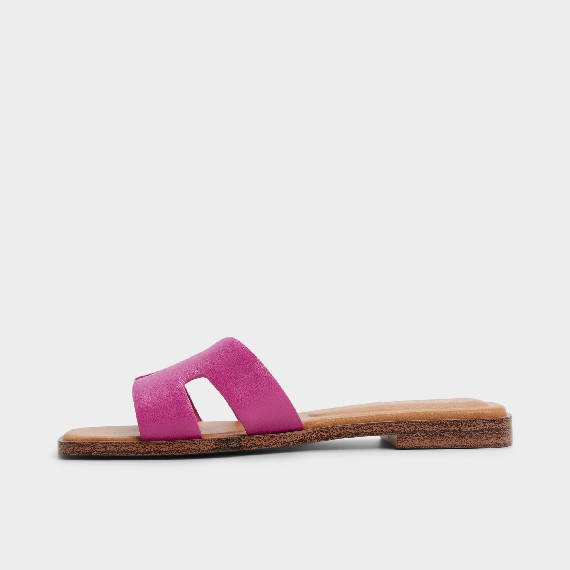 Side view of Dark pink Itsandal Slide sandal