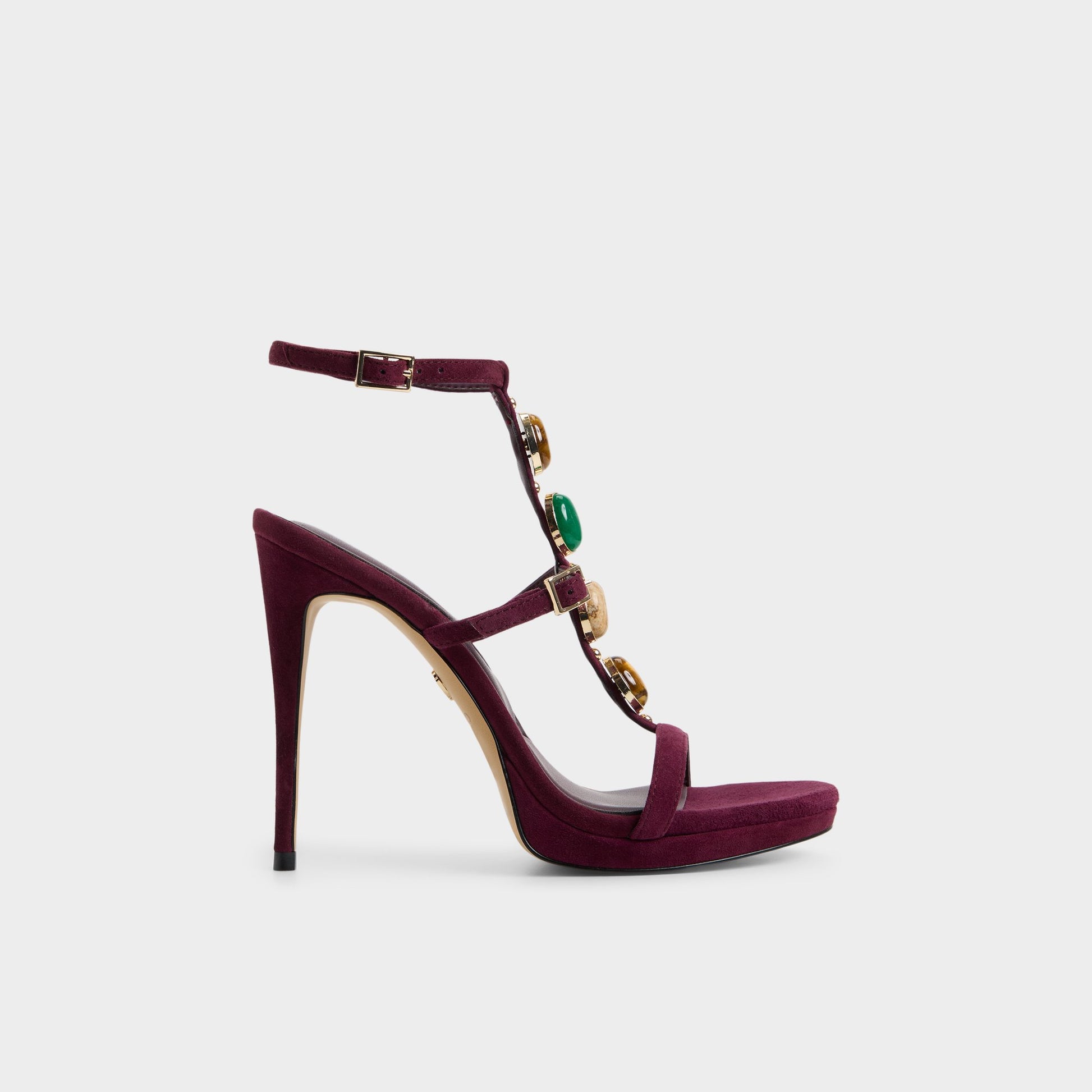 Main View of Bordo Opalia Strappy heeled sandal for Womens