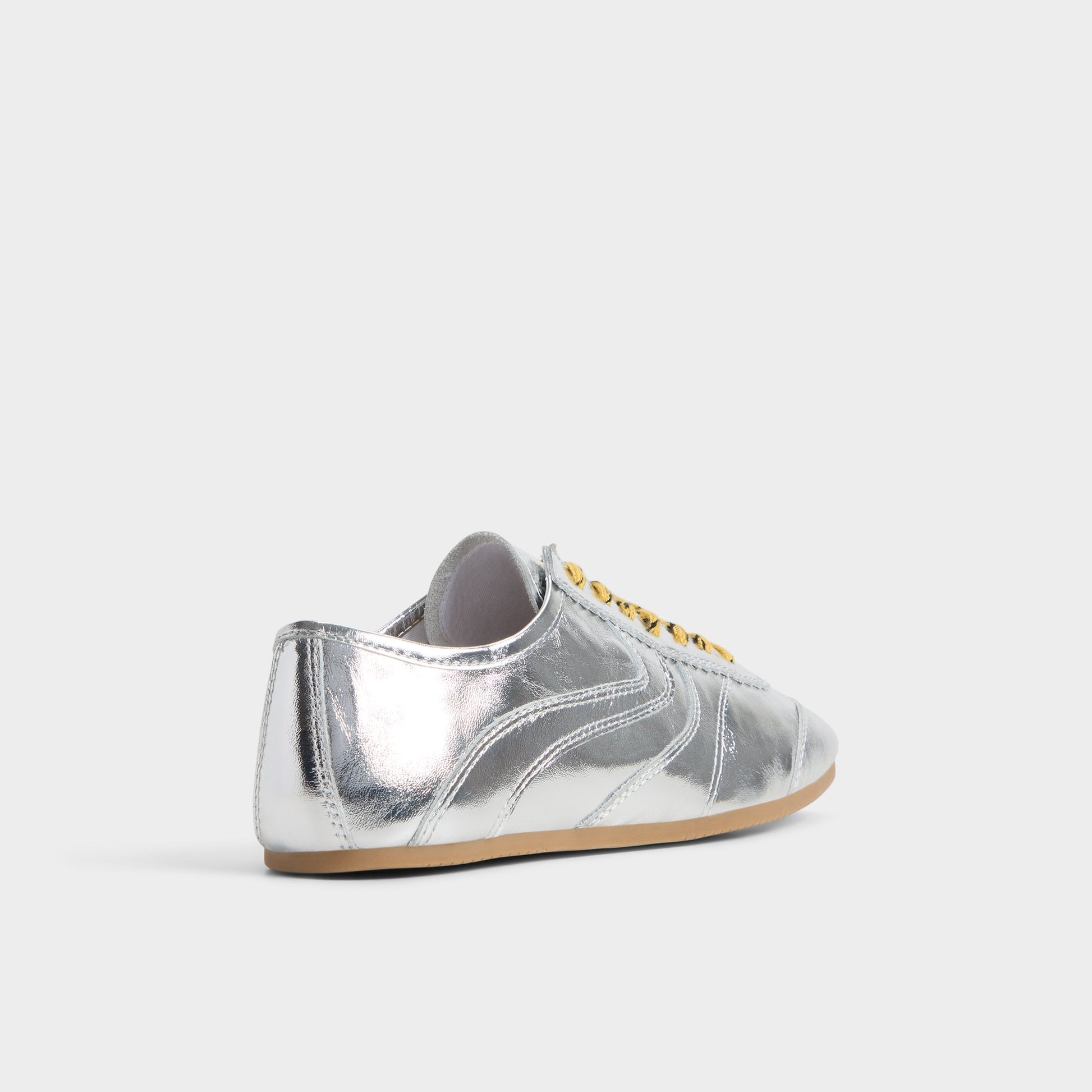 Three-quarter angle of Silver Adrelya Jogger sneaker's back side