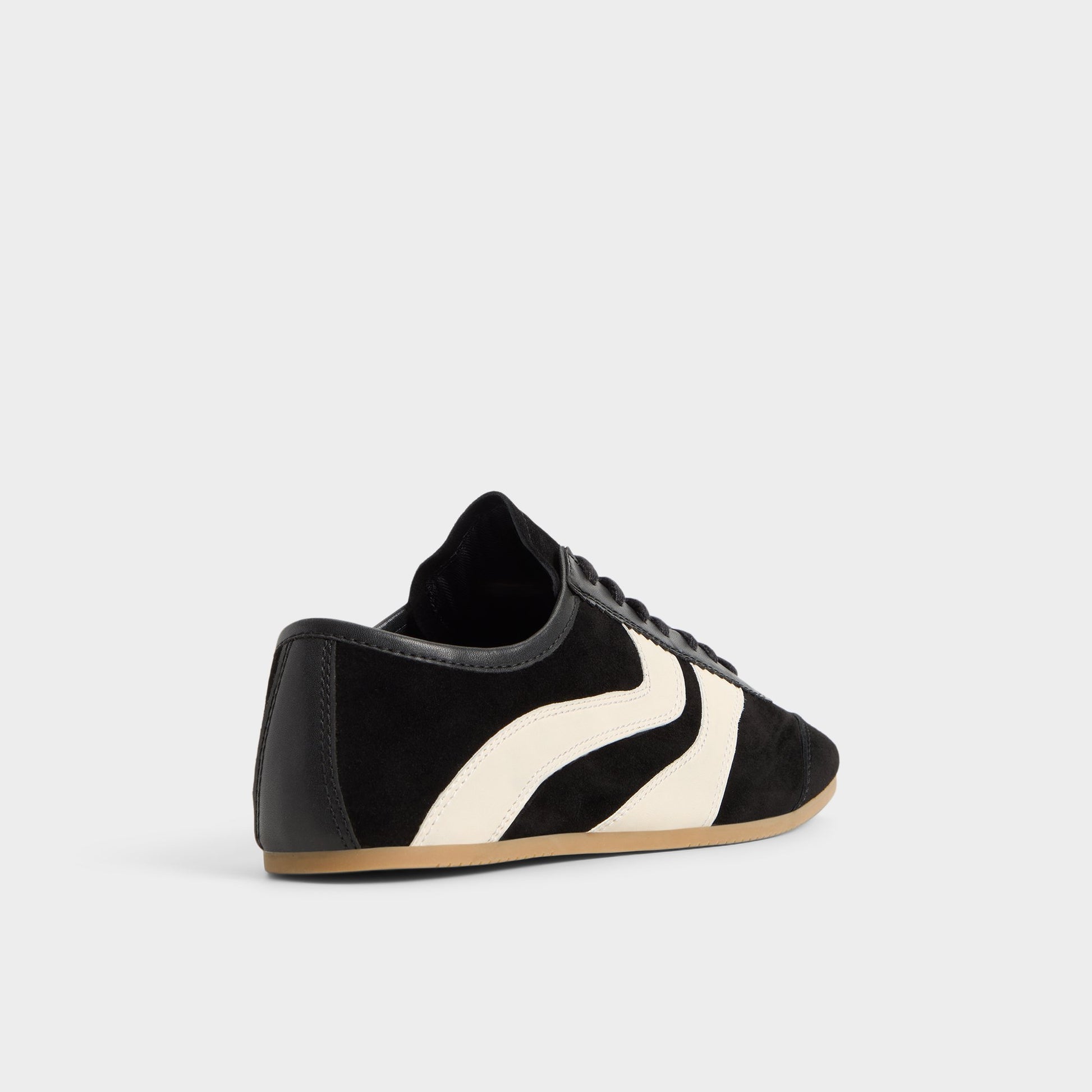 Three-quarter angle of Black Adrelya Jogger sneaker's back side