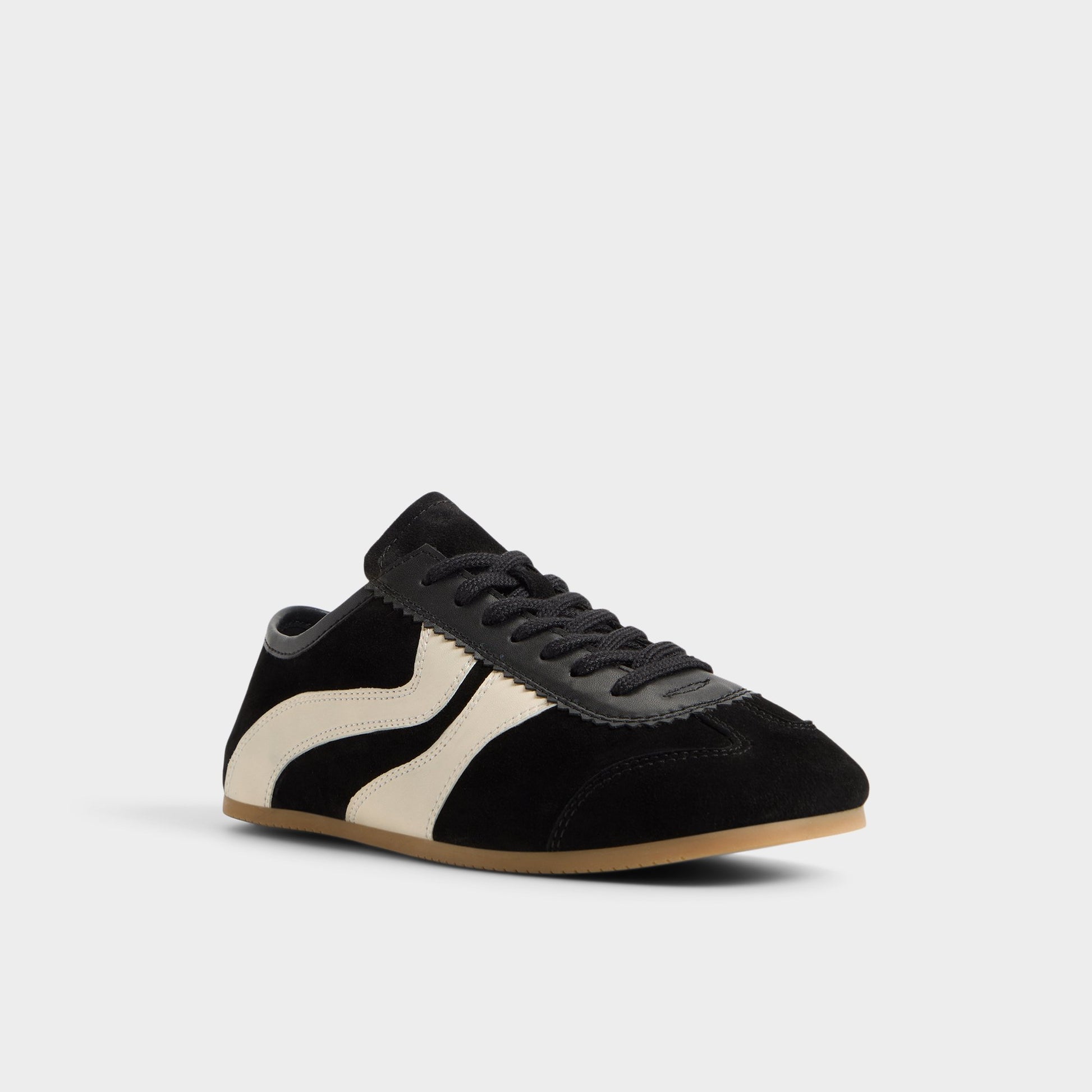 Three-quarter angle of Black Adrelya Jogger sneaker's front side