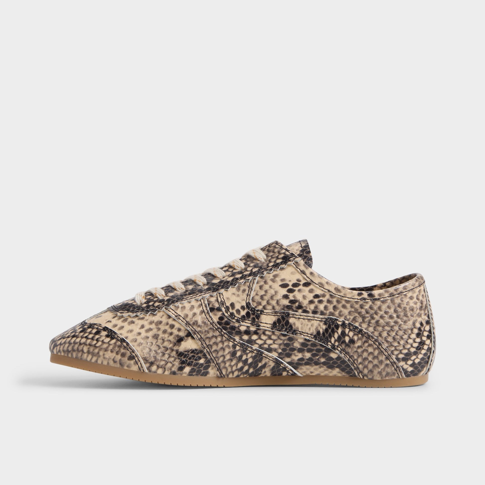 Side view of Tan Multi Adrelya Jogger sneaker