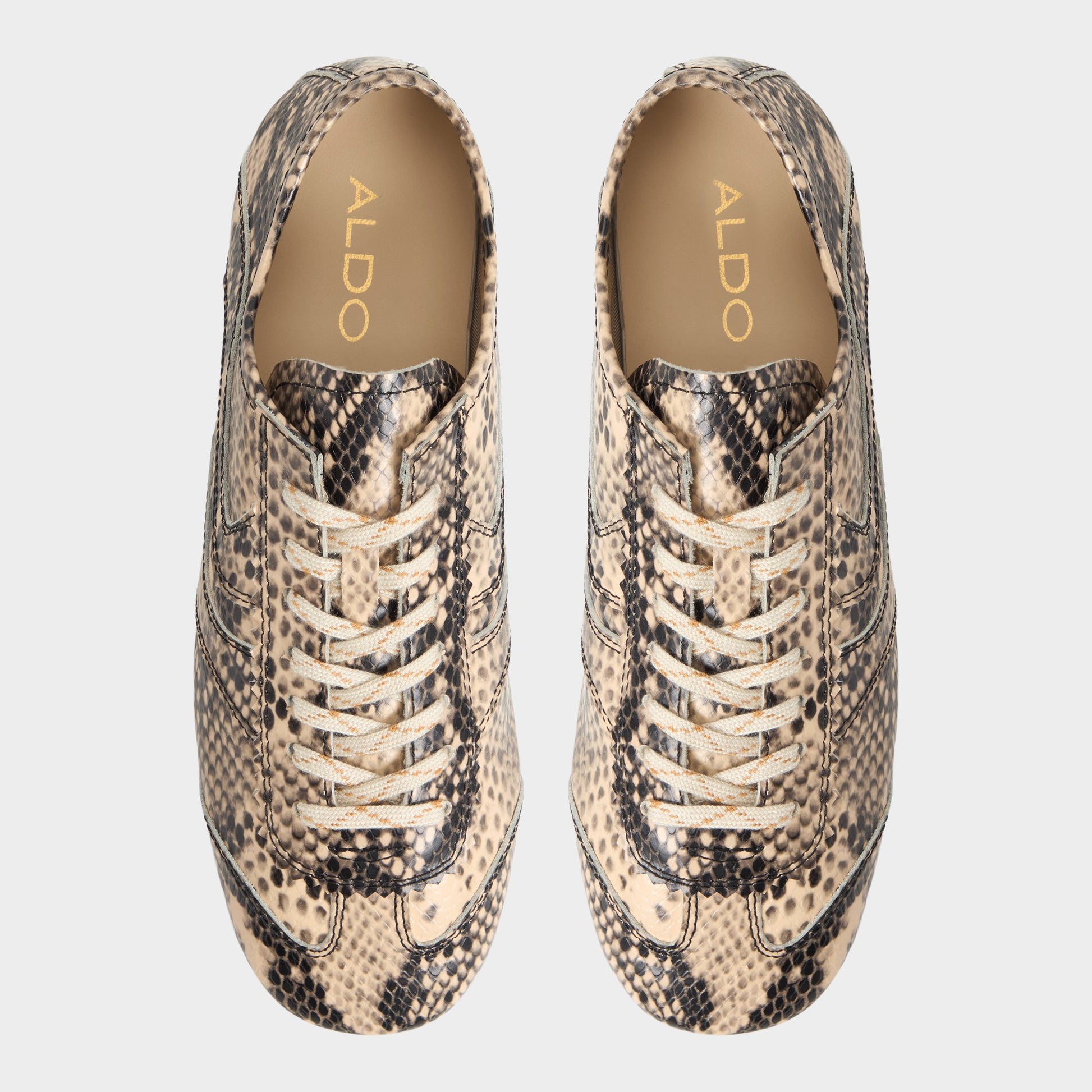 Top-down view of the Tan Multi Adrelya Jogger sneaker