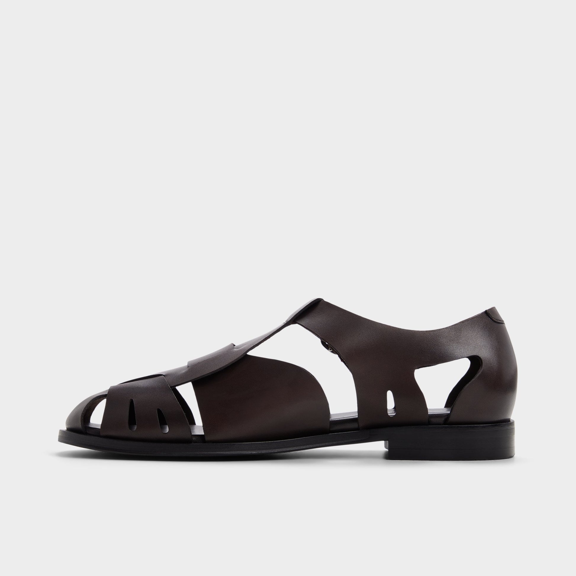 Side view of Dark brown Lancing Sandal