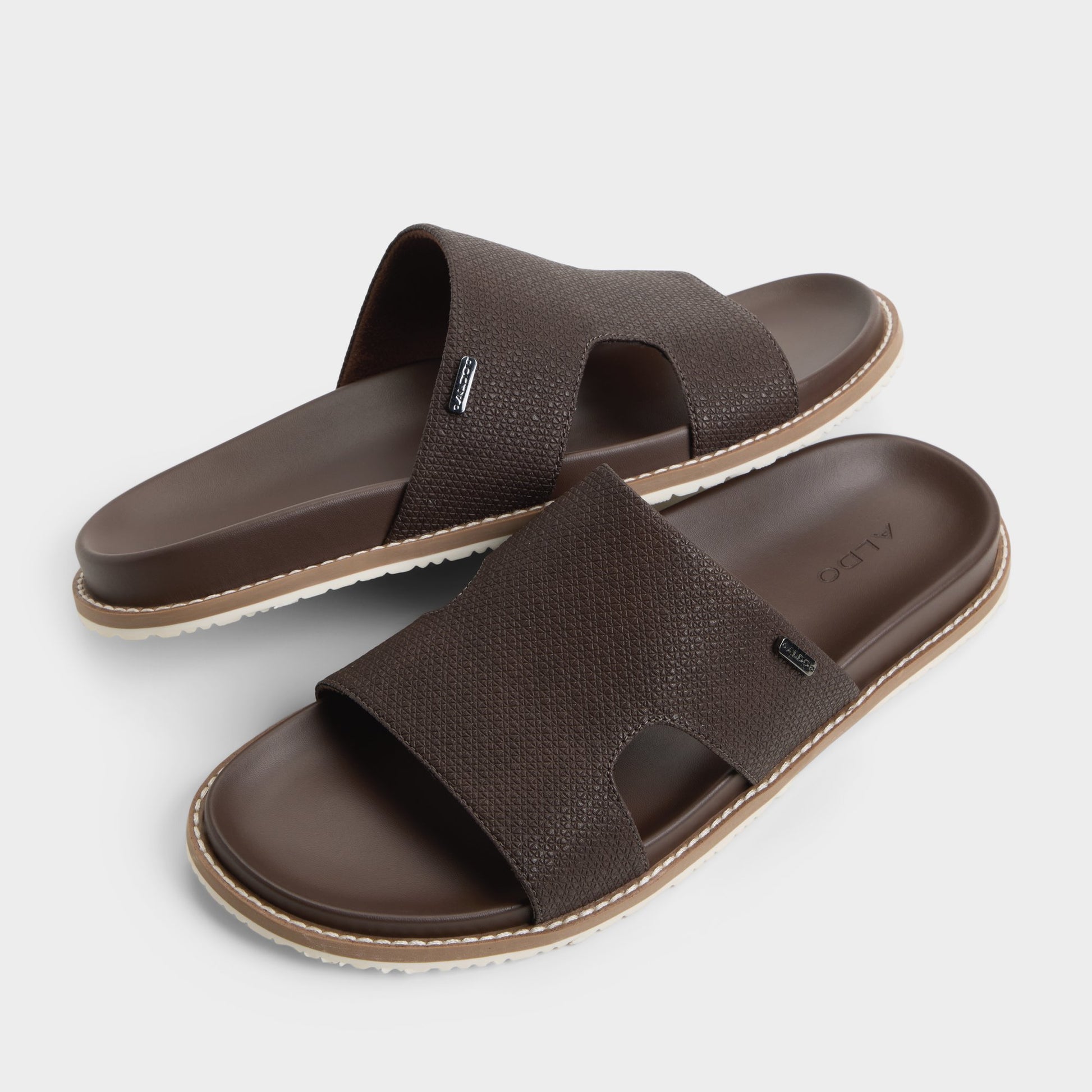 Highlighted view of a pair of Dark brown Becket s