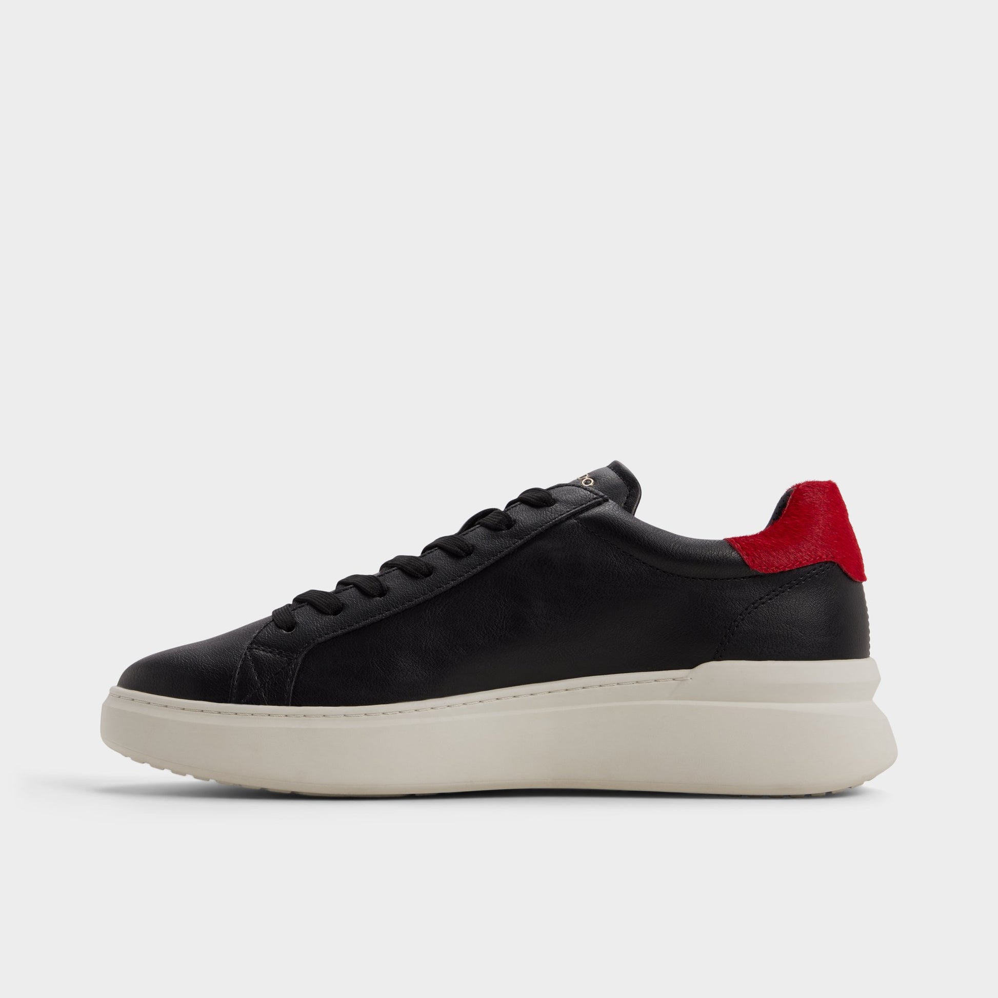 Side view of Black Rohan Low top sneaker