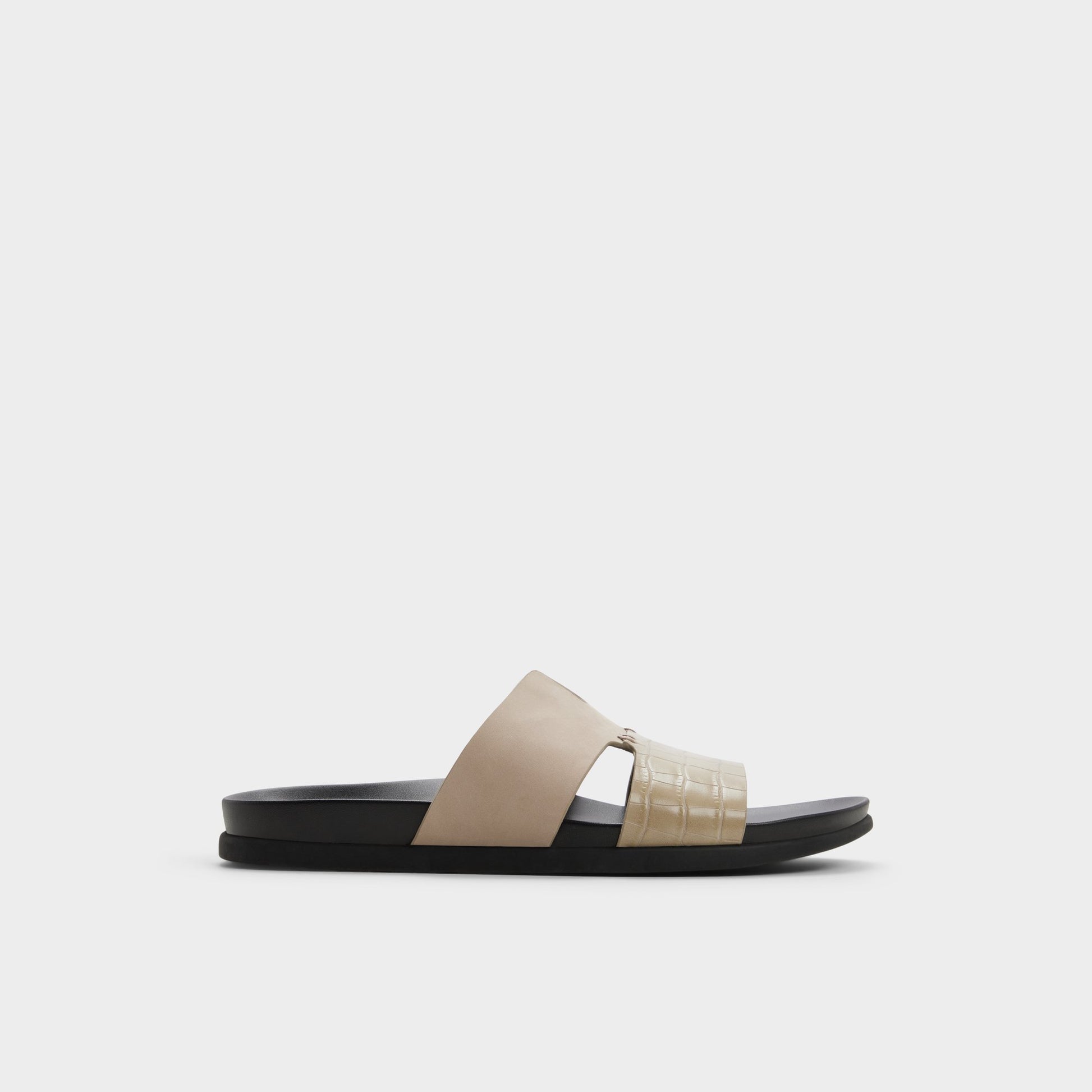Main View of Taupe Marcelo Slide sandal for Mens