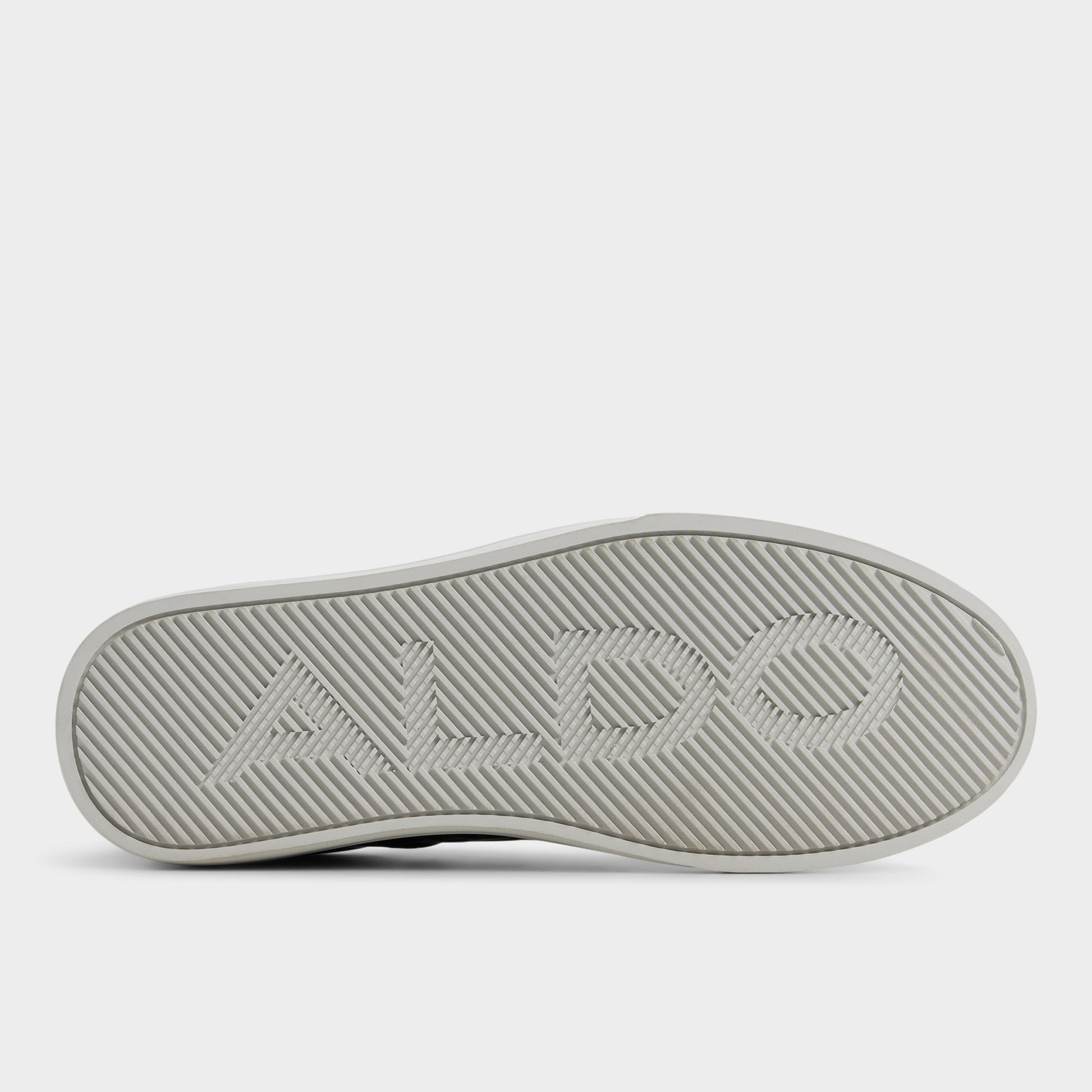 View of Black/black Courtline Low top sneaker's sole