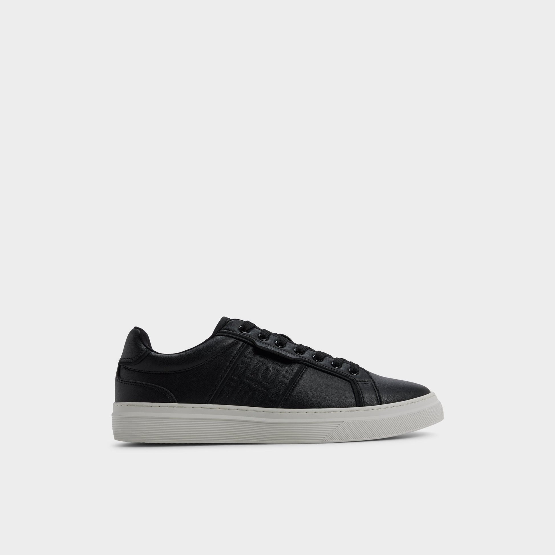 Main View of Black/black Courtline Low top sneaker for Mens