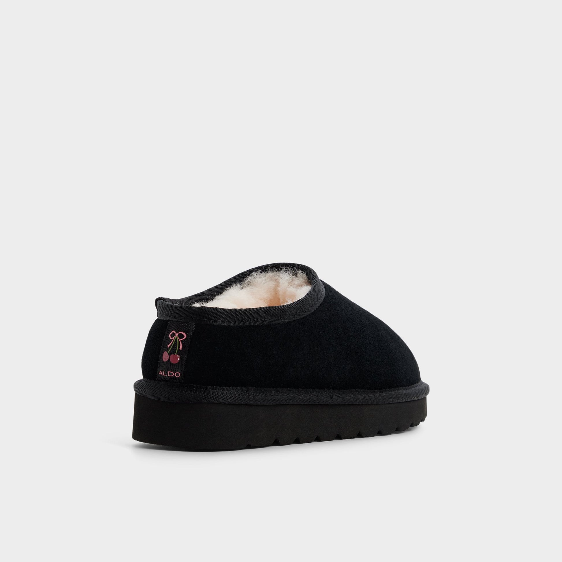 Three-quarter angle of Black Mallie Mule's back side