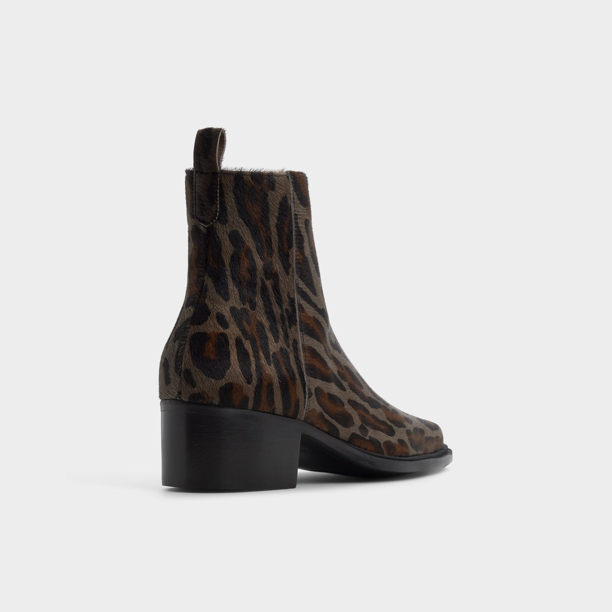 Three-quarter angle of Black multi Zappa Ankle boot's back side