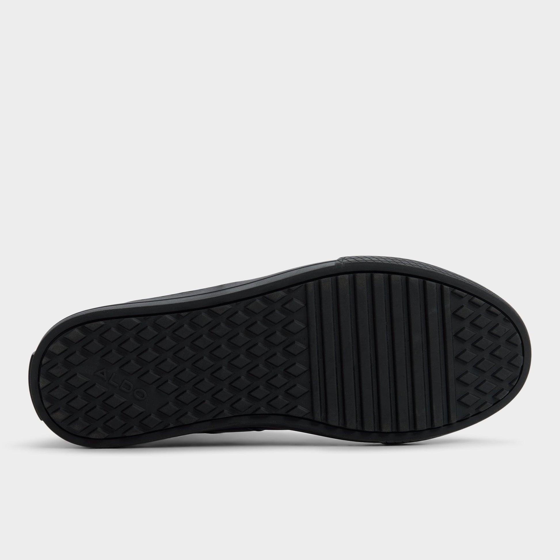 View of Black Aston Lace-up boot's sole