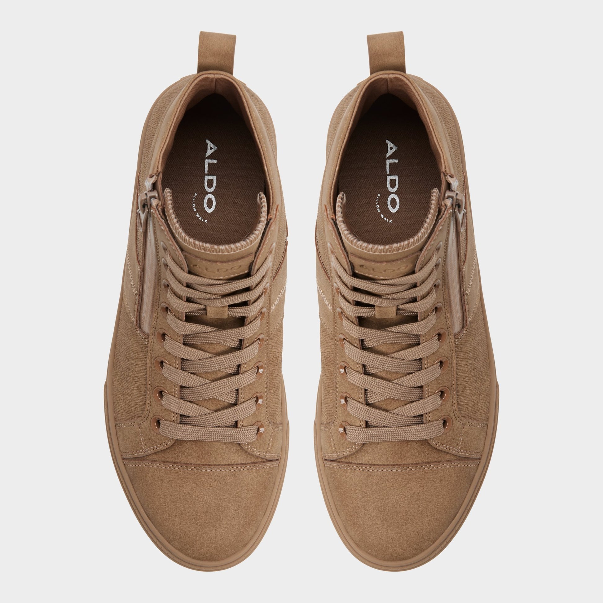 Top-down view of the Brown Aston Lace-up boot