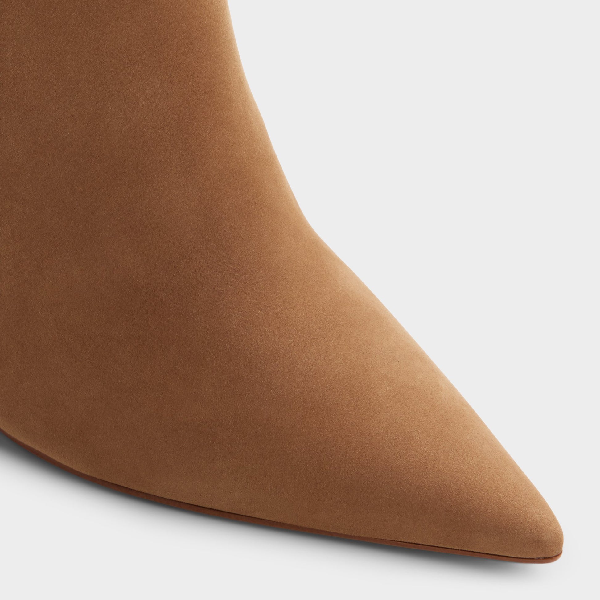 Close-up of the Tan Carredendar Ankle boot
