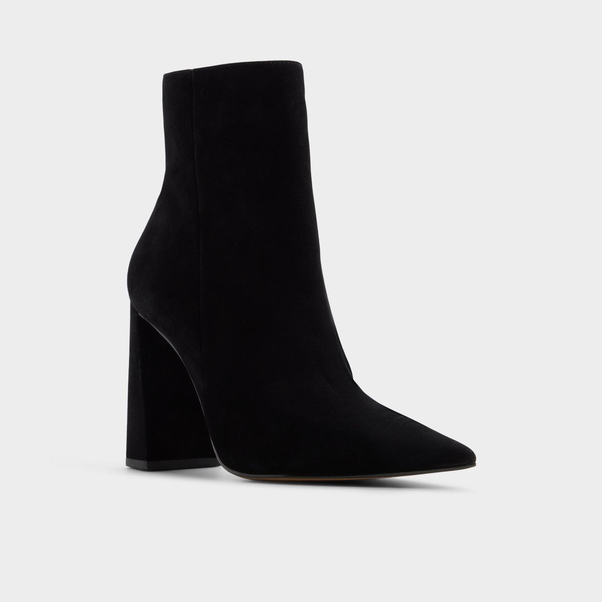 Three-quarter angle of Black Carredendar Ankle boot's front side
