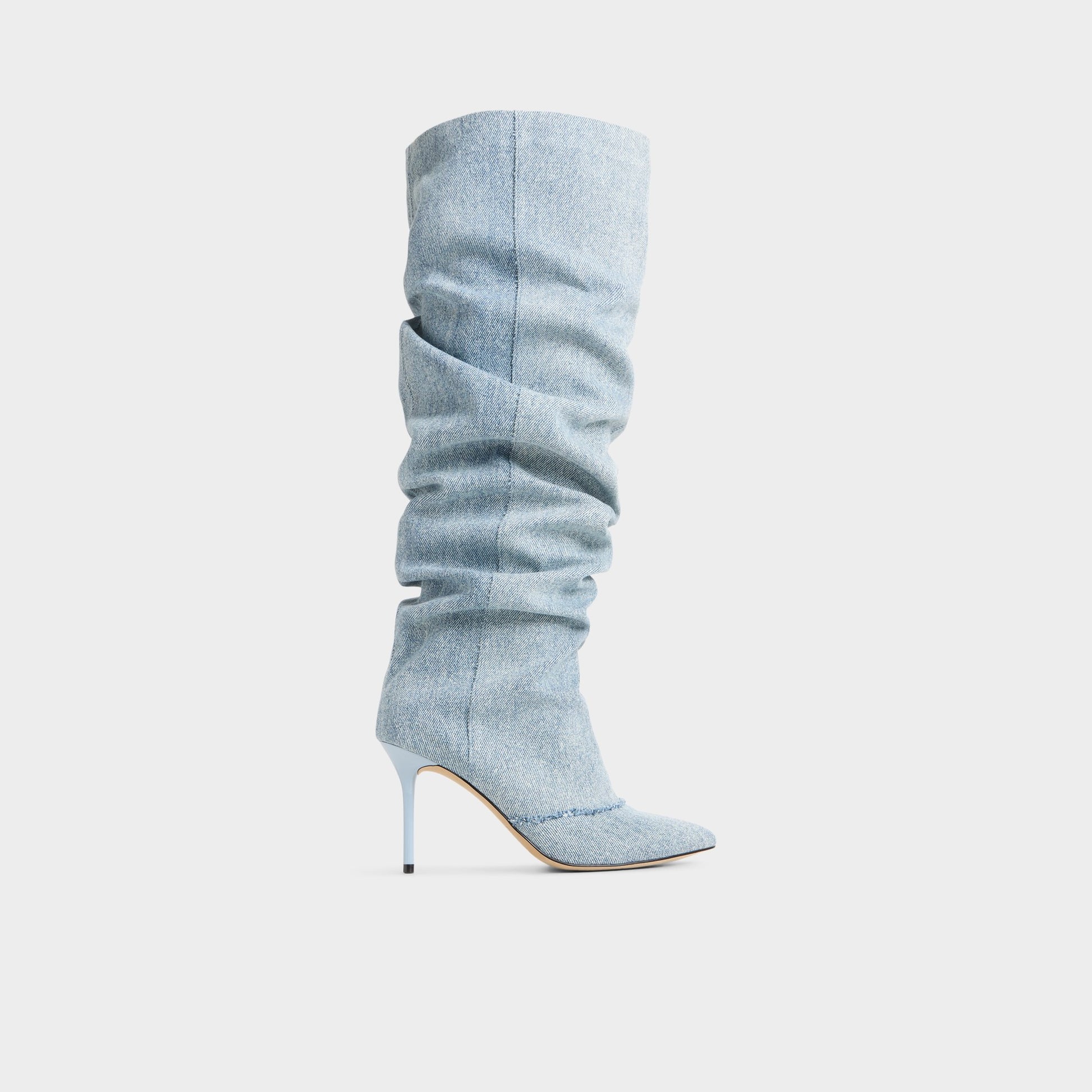 Main View of Denim Daroba Over-the-knee boot for Womens